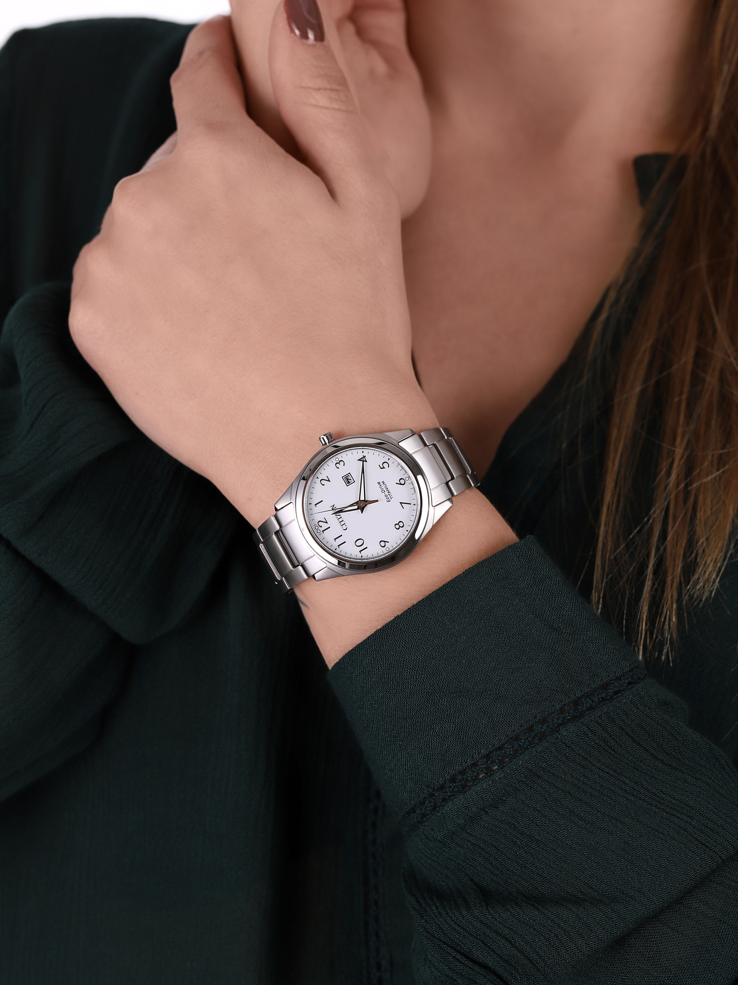 Citizen EW2470-87A damski zegarek Titanium bransoleta - miniatura 3