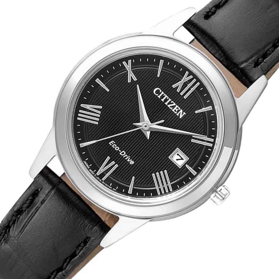 Citizen FE1081-08E zegarek srebrny klasyczny Leather pasek