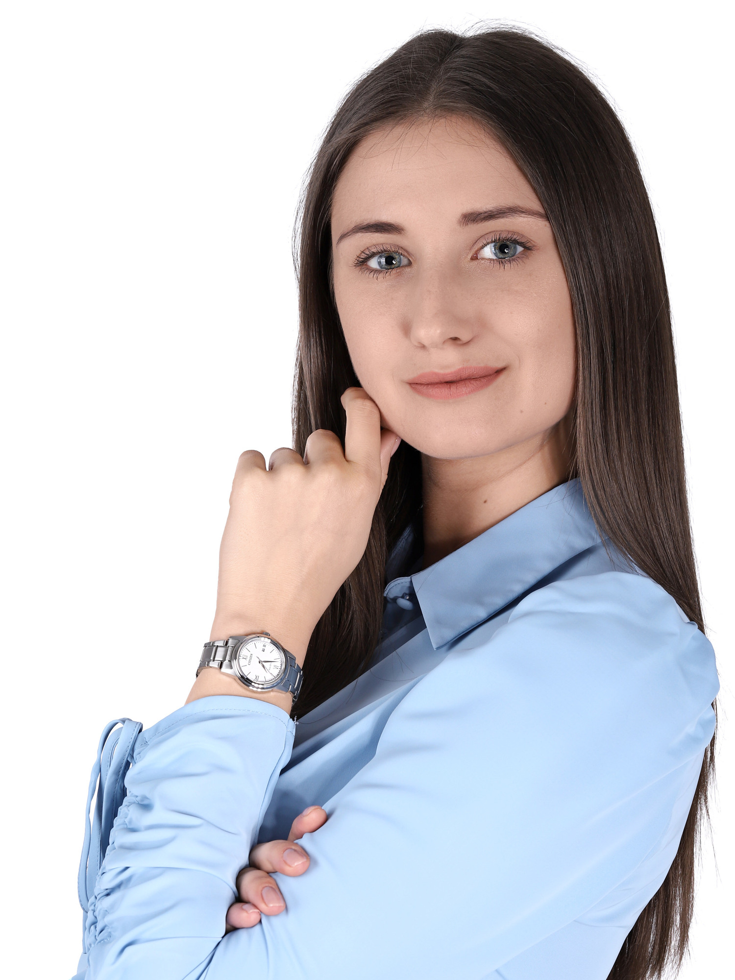 Citizen FE1220-89A zegarek srebrny klasyczny Ecodrive bransoleta - miniatura 2