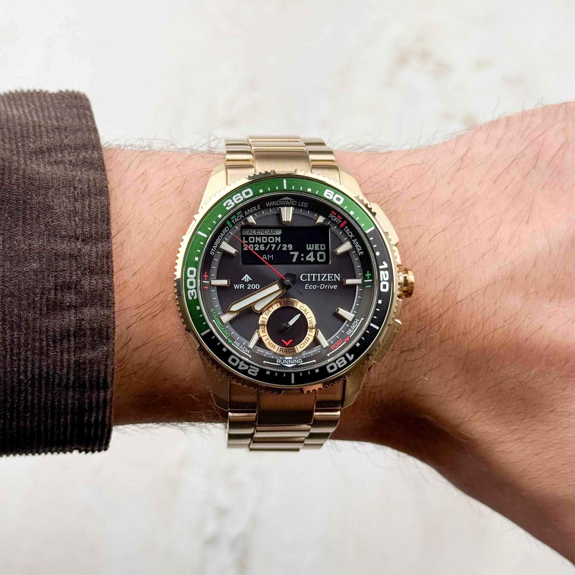 Citizen JV3002-51E Promaster Promaster Marine Wave Tracker zegarek męski sportowy szafirowe - miniatura 8