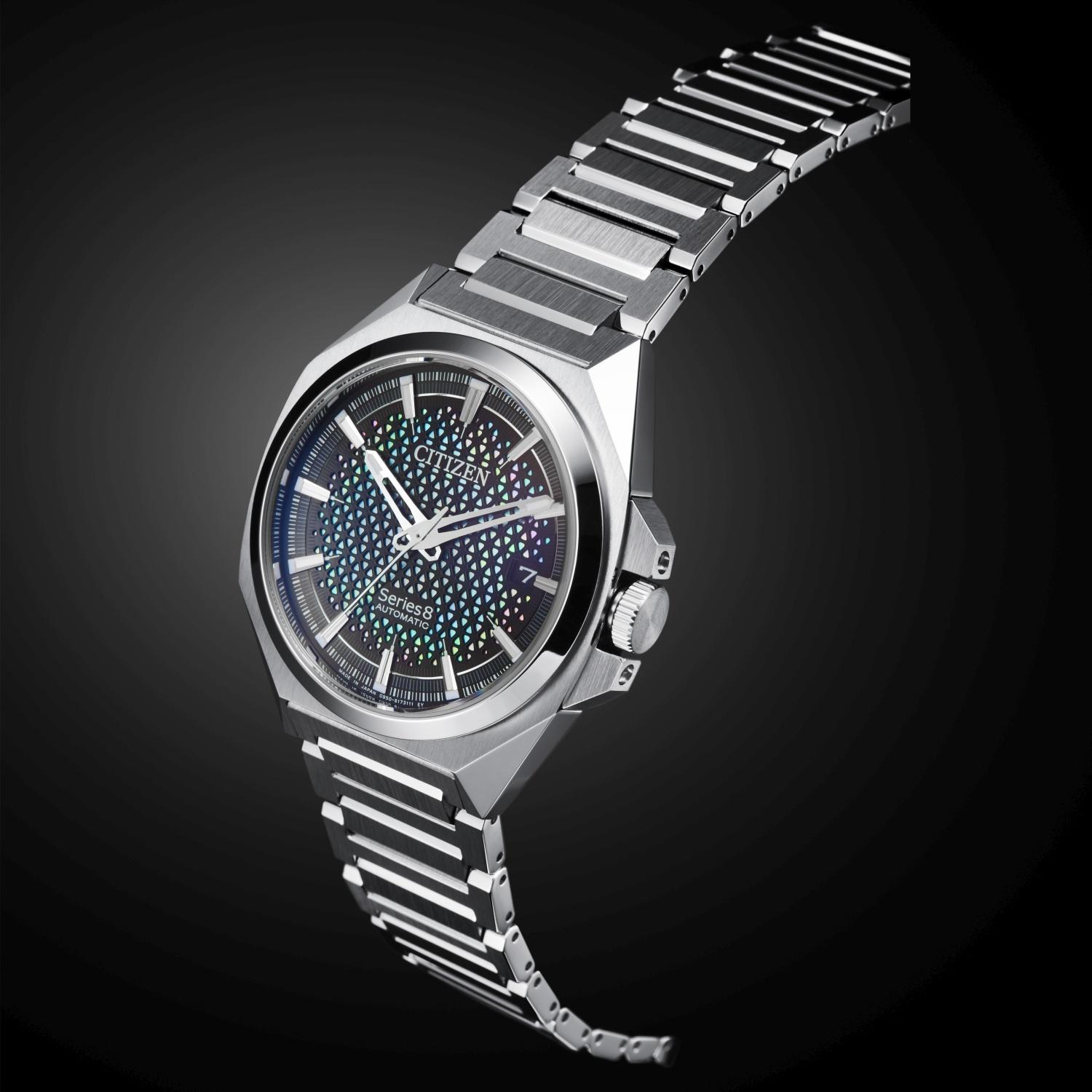 Citizen NA1010-84X Series 8 klasyczny zegarek srebrny - miniatura 9