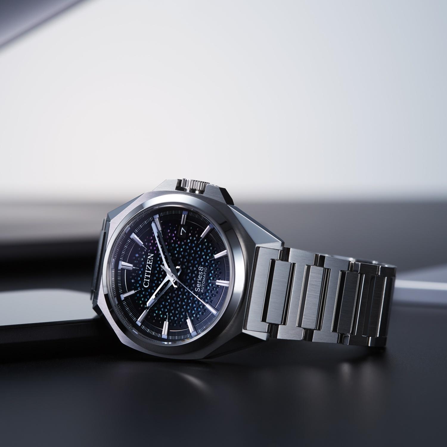 Citizen NA1010-84X zegarek srebrny klasyczny Series 8 bransoleta - miniatura 5