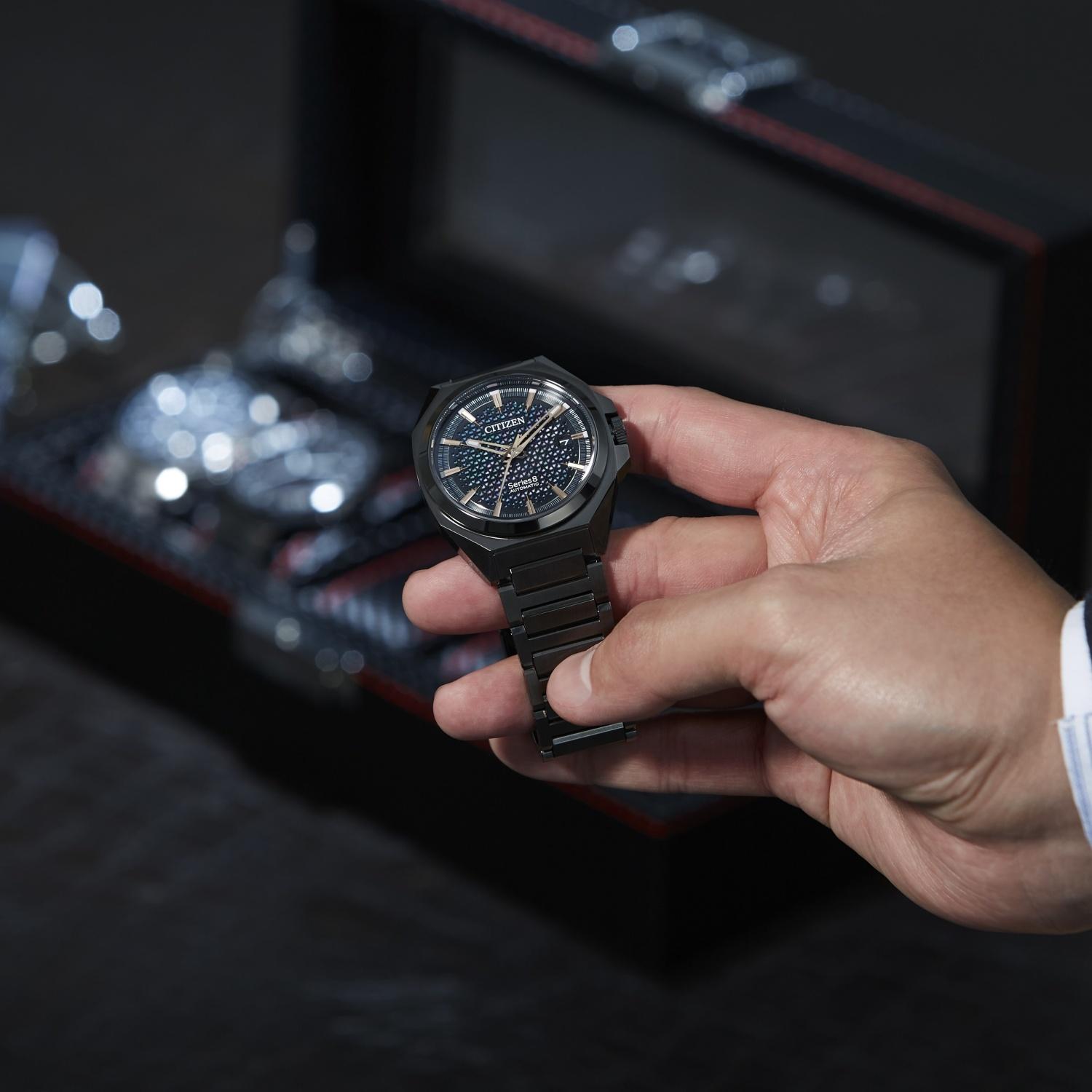Citizen NA1015-81Z zegarek czarny klasyczny Series 8 bransoleta - miniatura 5
