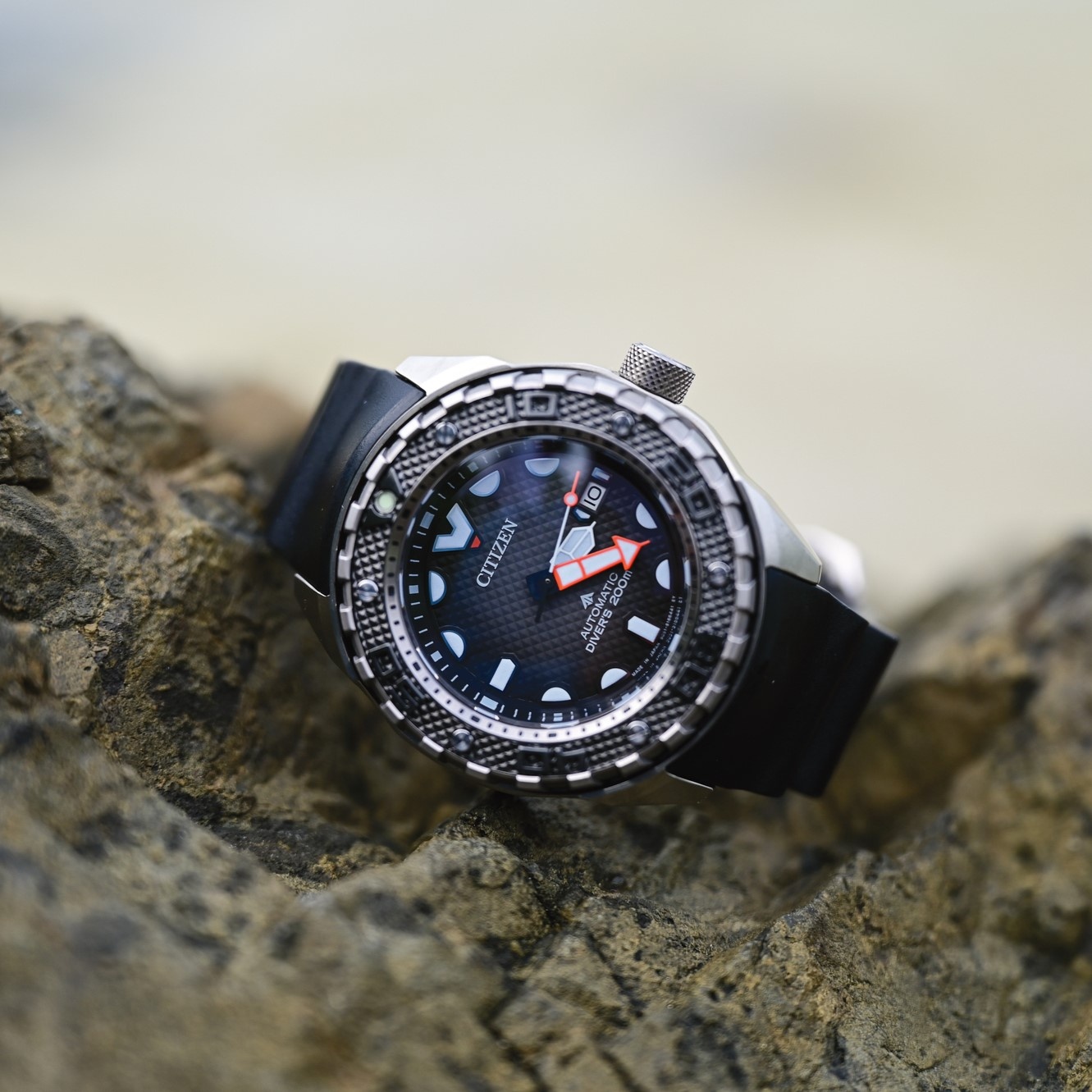 Citizen NB6004-08E Promaster PROMASTER AUTOMATIC DIVER 200m zegarek męski sportowy szafirowe - miniatura 8