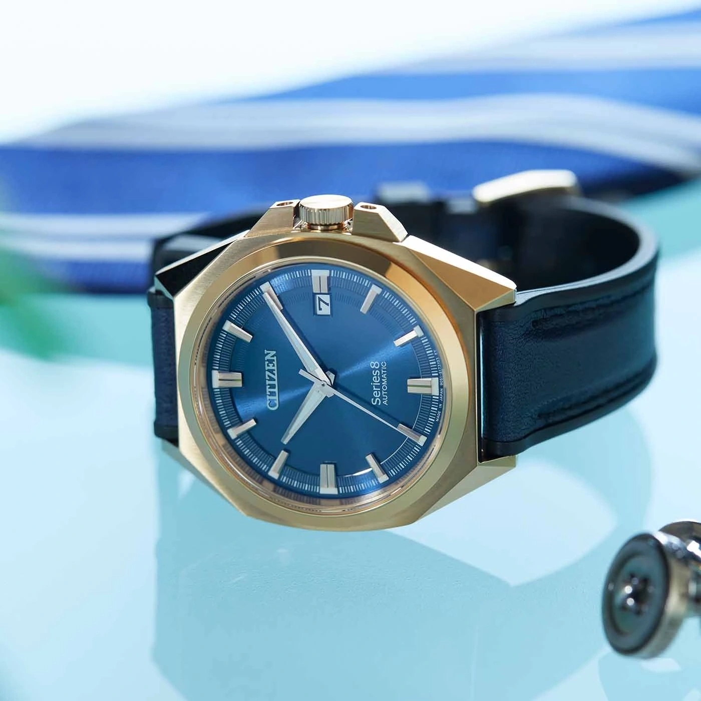 Citizen NB6012-18L Series 8 SERIES 8 AUTOMATIC zegarek męski klasyczny szafirowe - miniatura 8