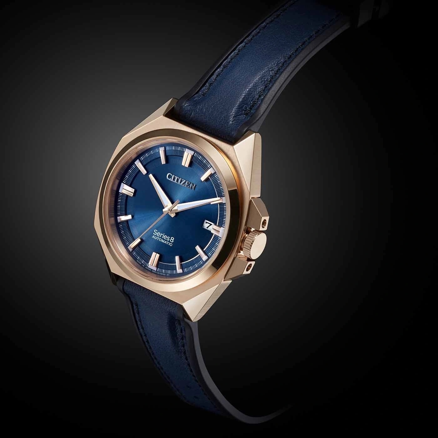 Citizen NB6012-18L zegarek złoty klasyczny Series 8 pasek - miniatura 5