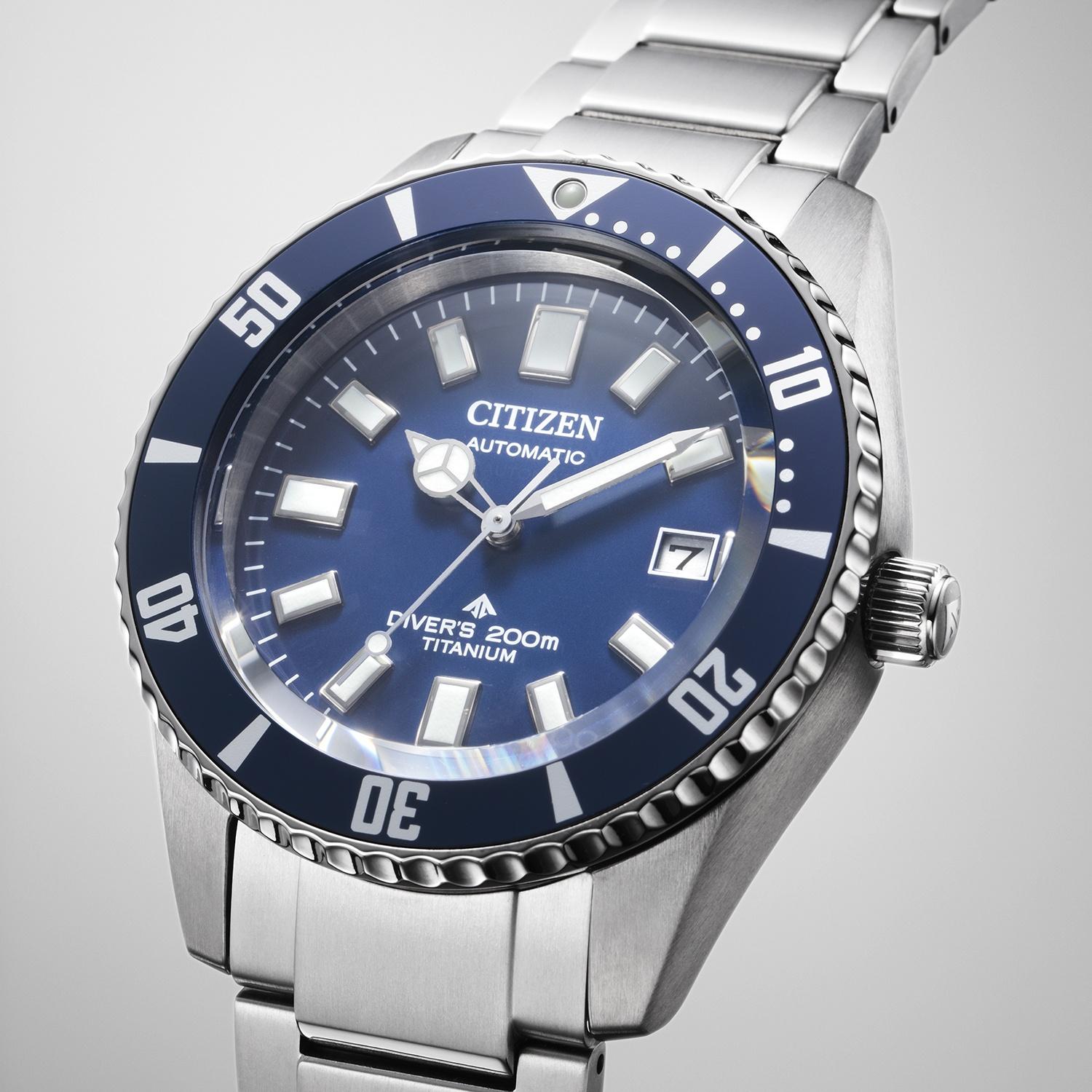 Citizen NB6021-68L zegarek szary klasyczny Promaster bransoleta