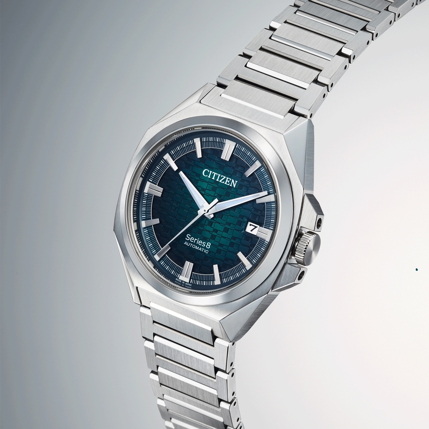 Citizen NB6050-51W zegarek srebrny klasyczny Series 8 bransoleta - miniatura 5