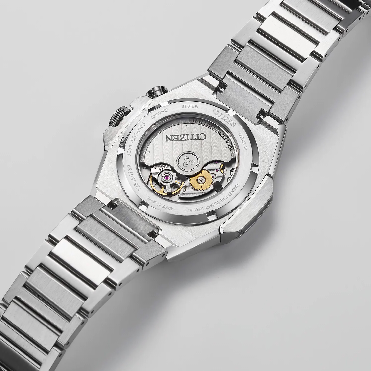 Citizen NB6066-51W Series 8 890 Limited Edition Series 8 elegancki zegarek srebrny - miniatura 7