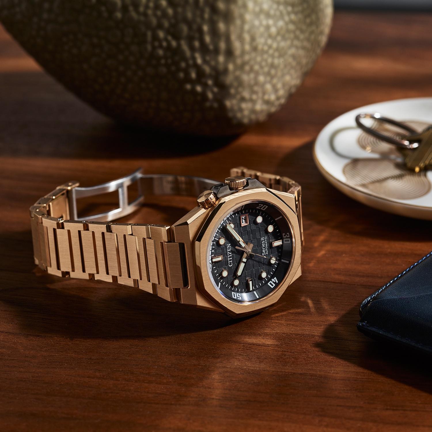 Citizen NB6069-53H zegarek męski Series 8 różowe złoto - miniatura 12