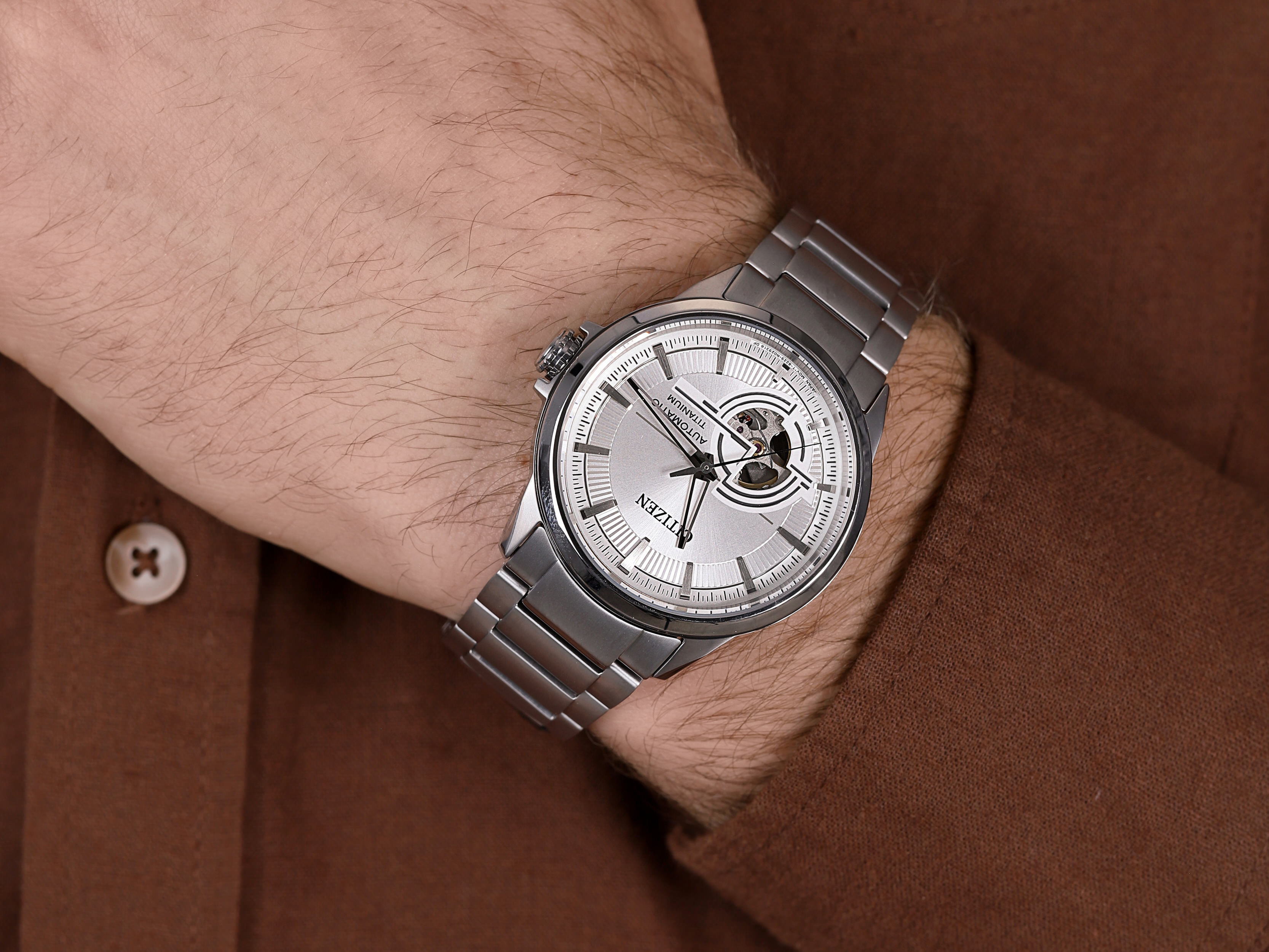 Citizen NH9120-88A zegarek szary klasyczny Titanium bransoleta - miniatura 4