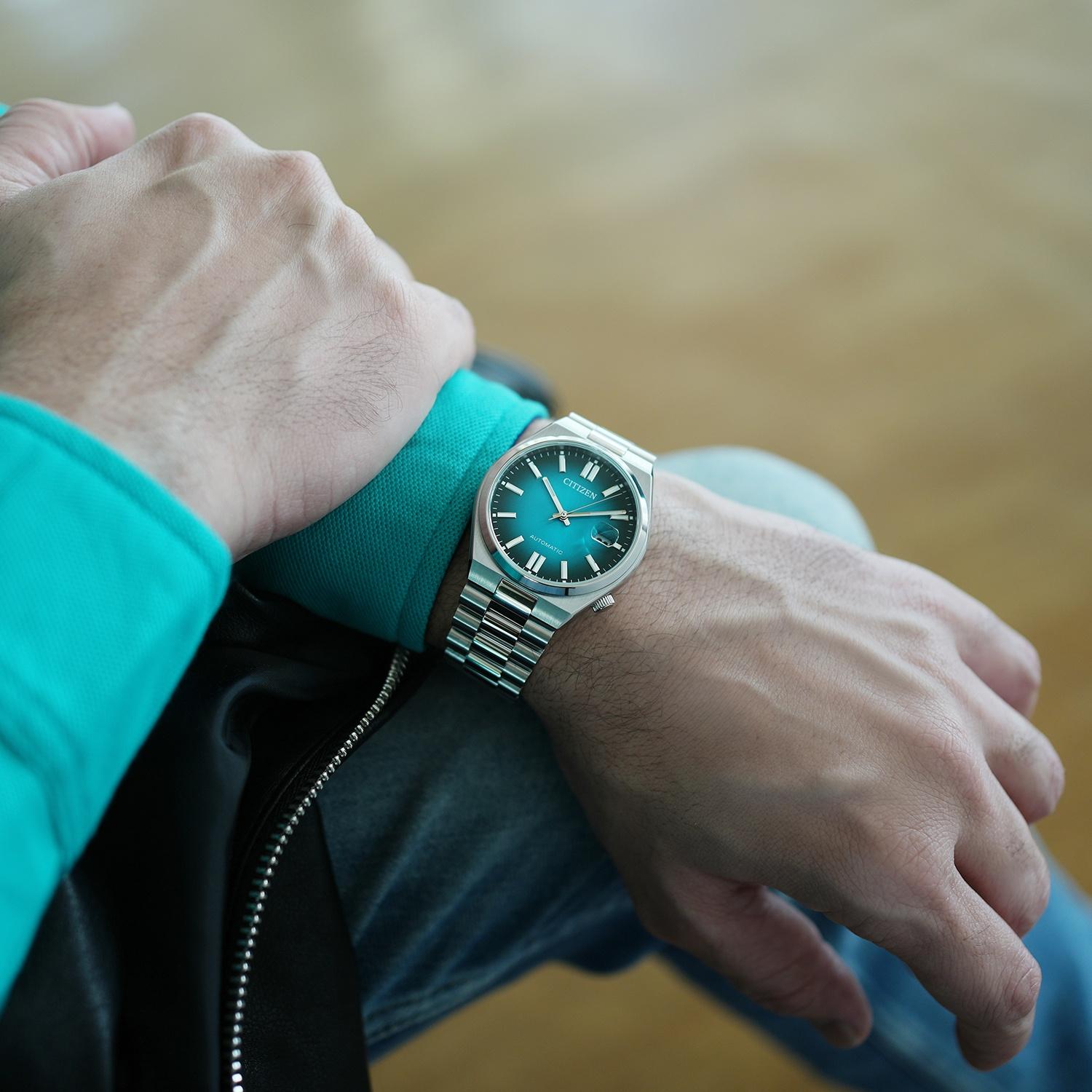 Citizen NJ0151-88X Automat Tsuyosa Blue Gradient Automatic Classic Sapphire zegarek męski klasyczny szafirowe