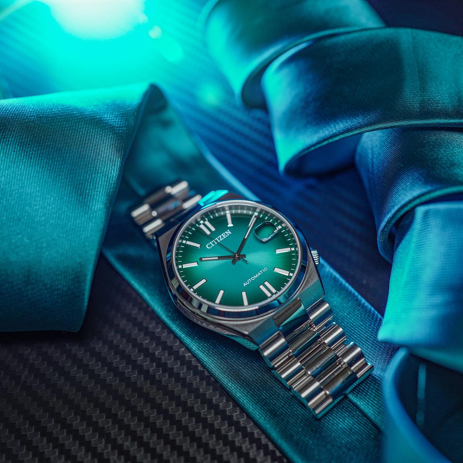 Citizen NJ0151-88X Tsuyosa Blue Gradient Automatic Classic Sapphire Automat klasyczny zegarek srebrny