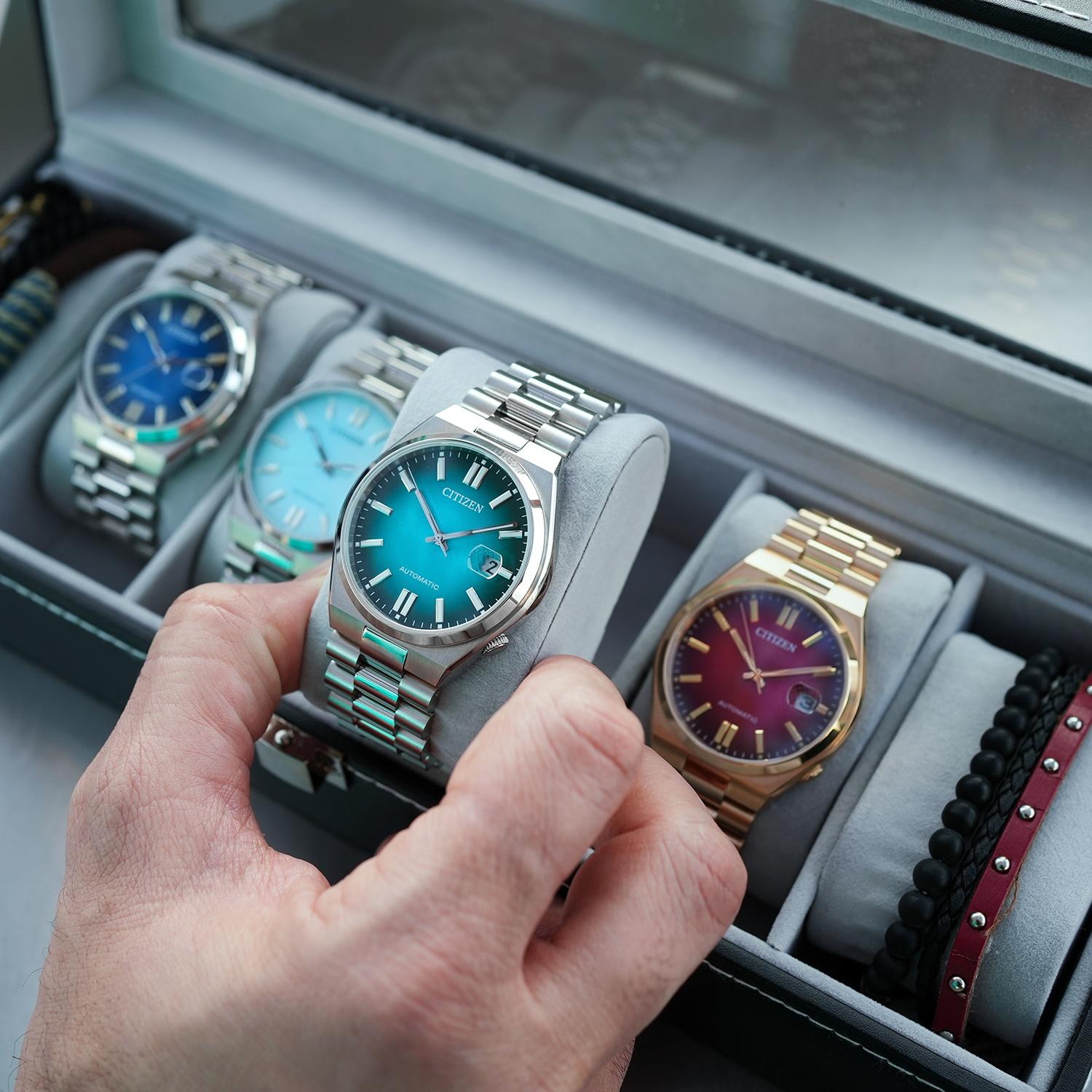 Citizen NJ0151-88X zegarek męski Automat srebrny