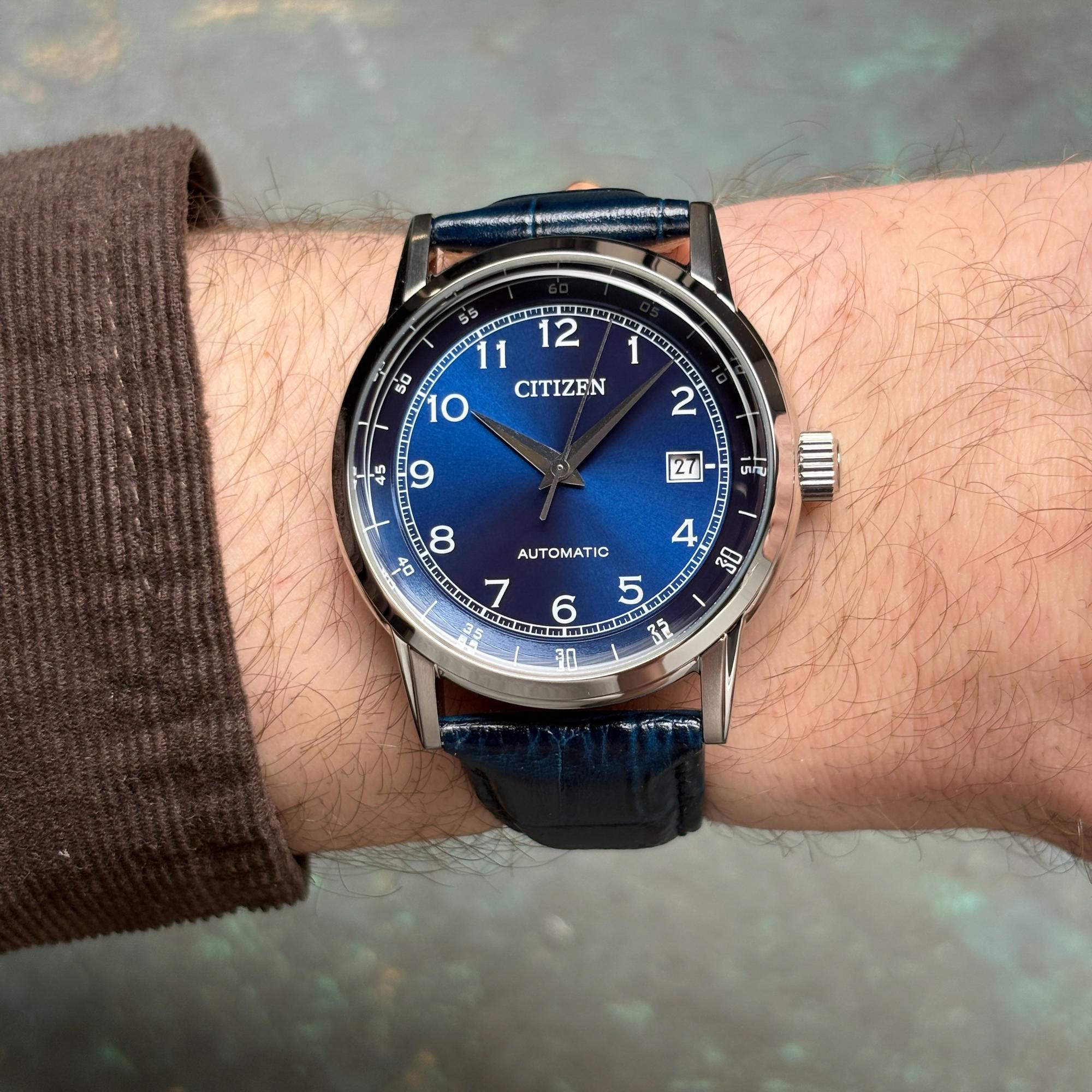 Citizen NJ0210-13L Męskie Classic Mechanical zegarek męski klasyczny mineralne - miniatura 8