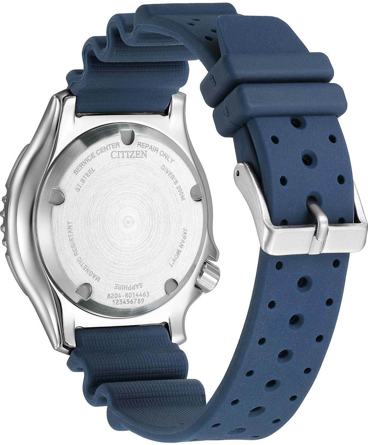 Citizen NY0141-10LE zegarek srebrny sportowy Promaster pasek