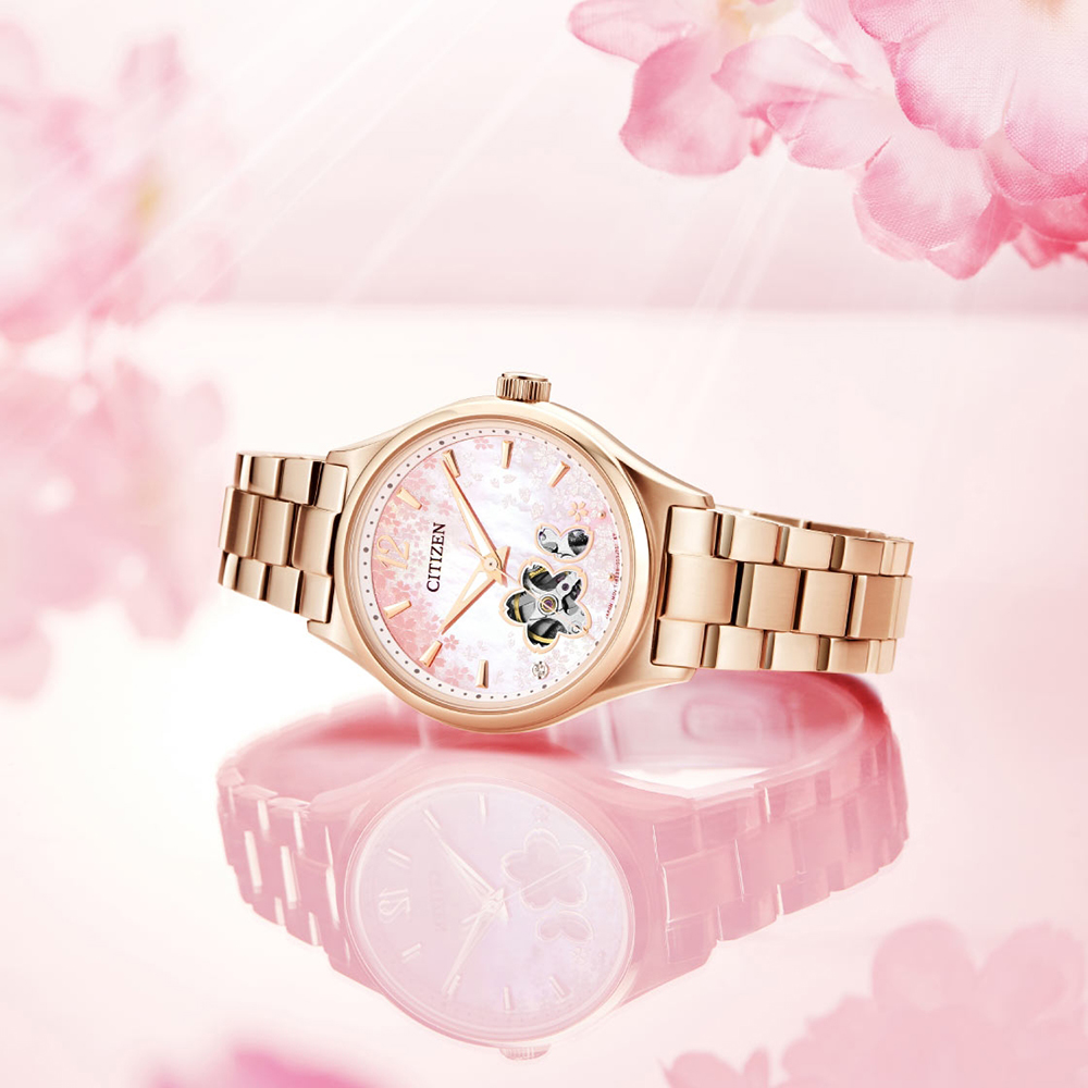 Citizen PC1017-61Y zegarek różowe złoto elegancki Lady bransoleta - miniatura 7
