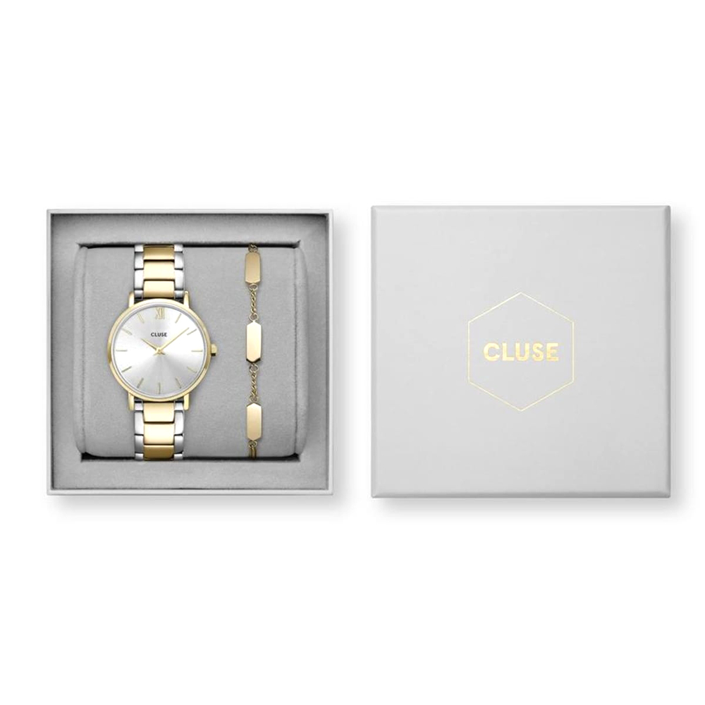 Cluse CG10205 zegarek różowe złoto klasyczny Minuit bransoleta - miniatura 5
