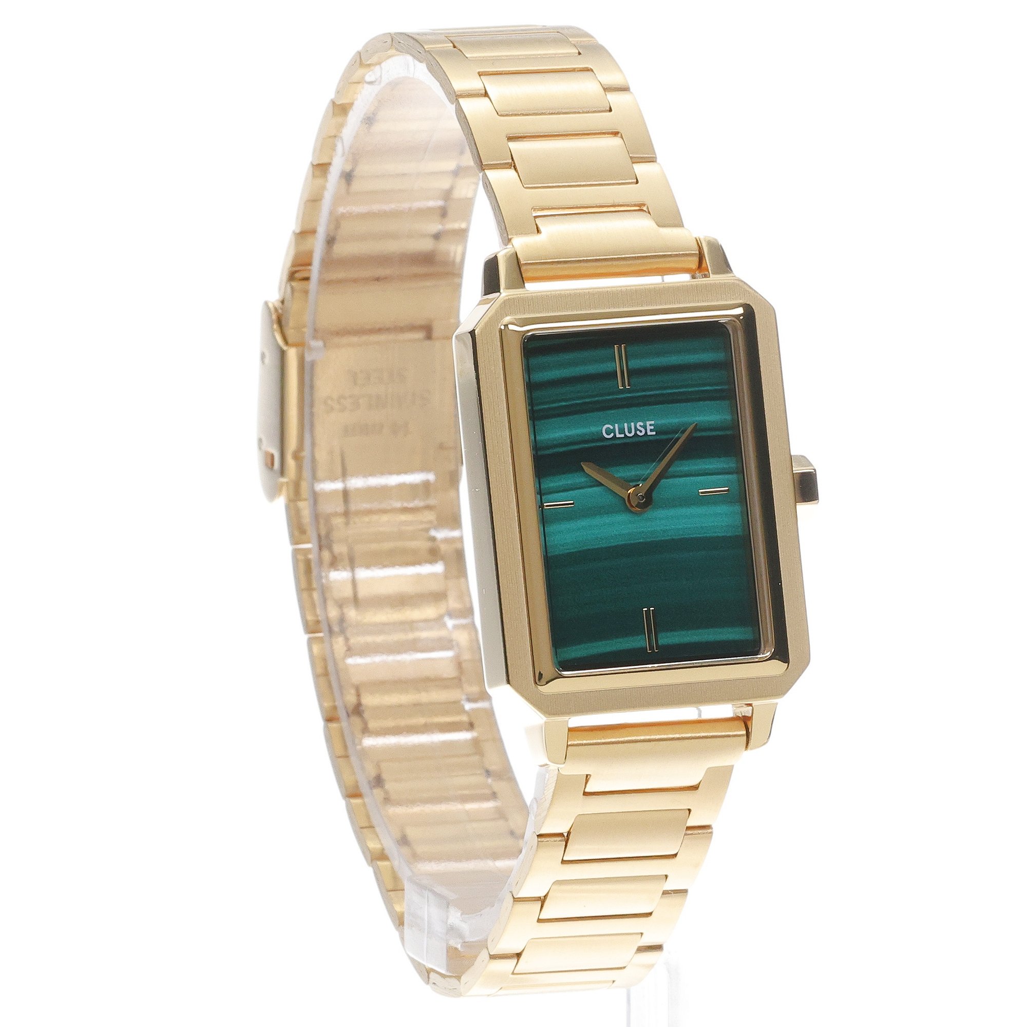 Cluse CG11506 Fluette Fluette Green Round Gold Gift Box zegarek damski klasyczny mineralne - miniatura 3