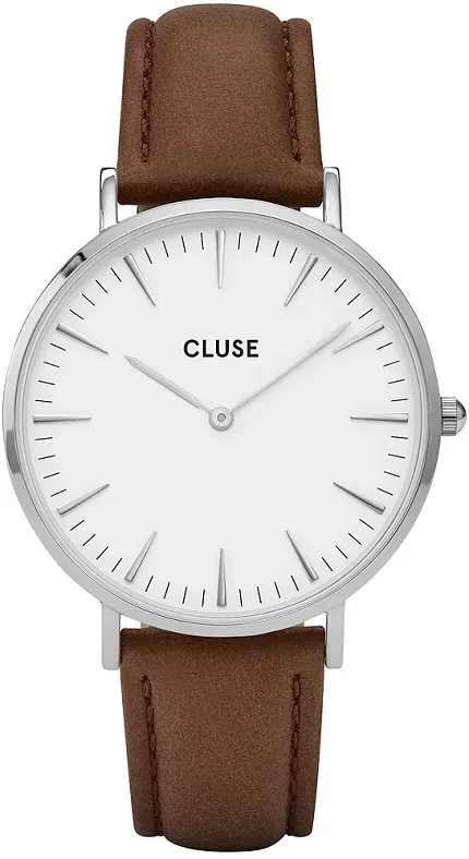 Cluse CL18210 Boho Chic Silver White-Brown - zdjęcie 1