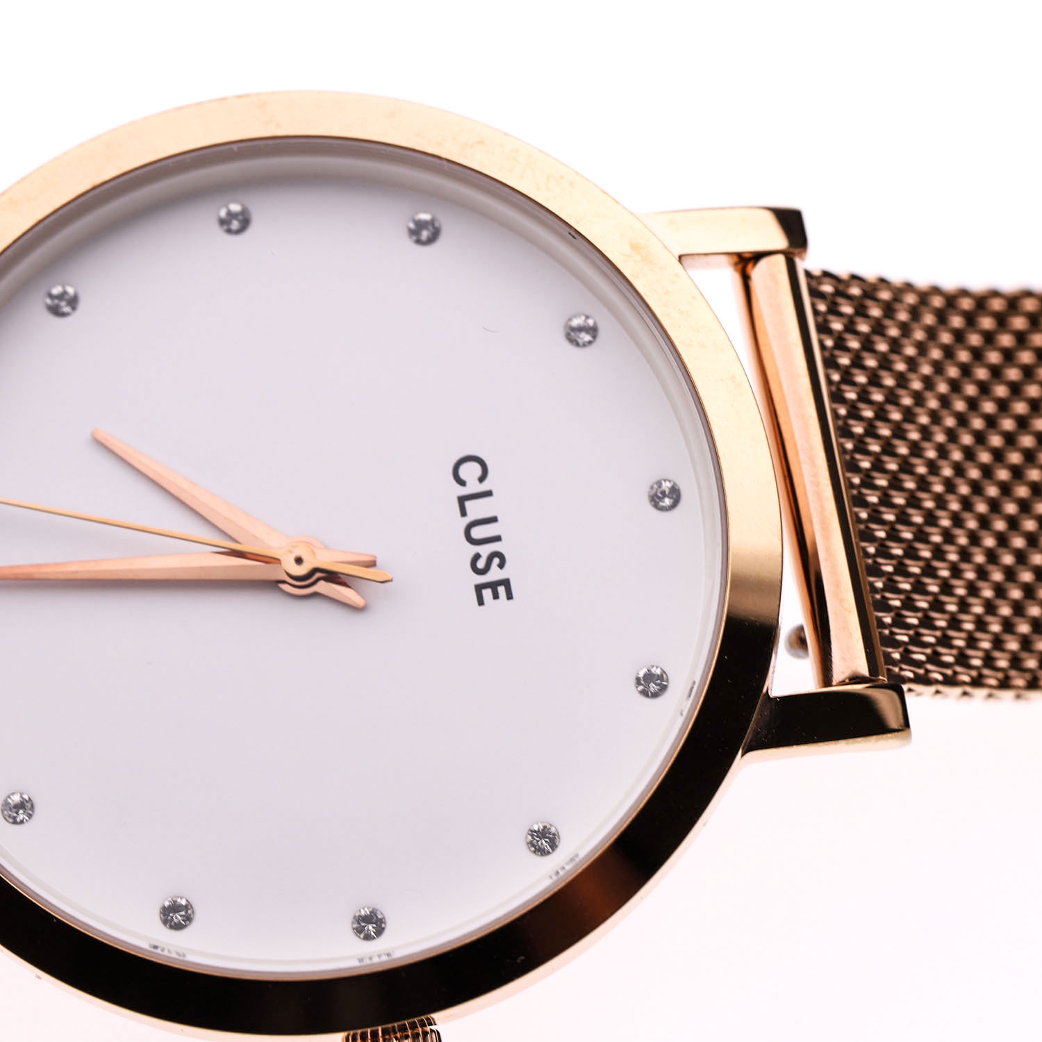 Cluse CL18303-POWYSTAWOWY Rose Gold Stones Pavane klasyczny zegarek różowe złoto