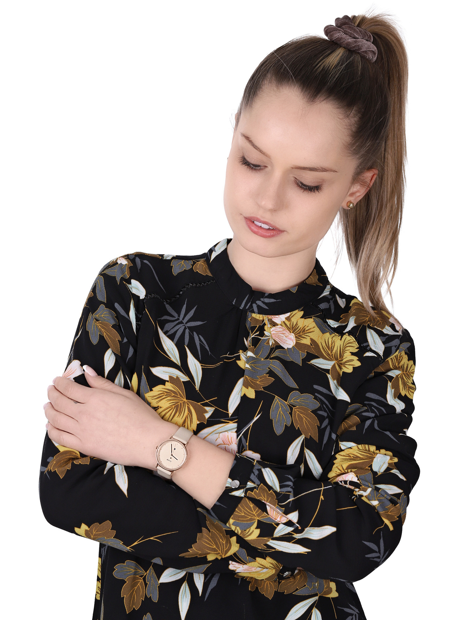 Cluse CL63006 Rose Gold/Gold Dust Le Couronnement fashion/modowy zegarek różowe złoto - miniatura 2