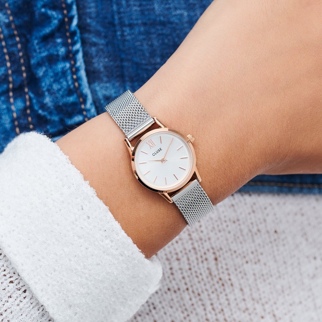 Cluse CW0101206004 La Vedette Mesh Rose Gold/Silver zegarek damski fashion/modowy mineralne - miniatura 8