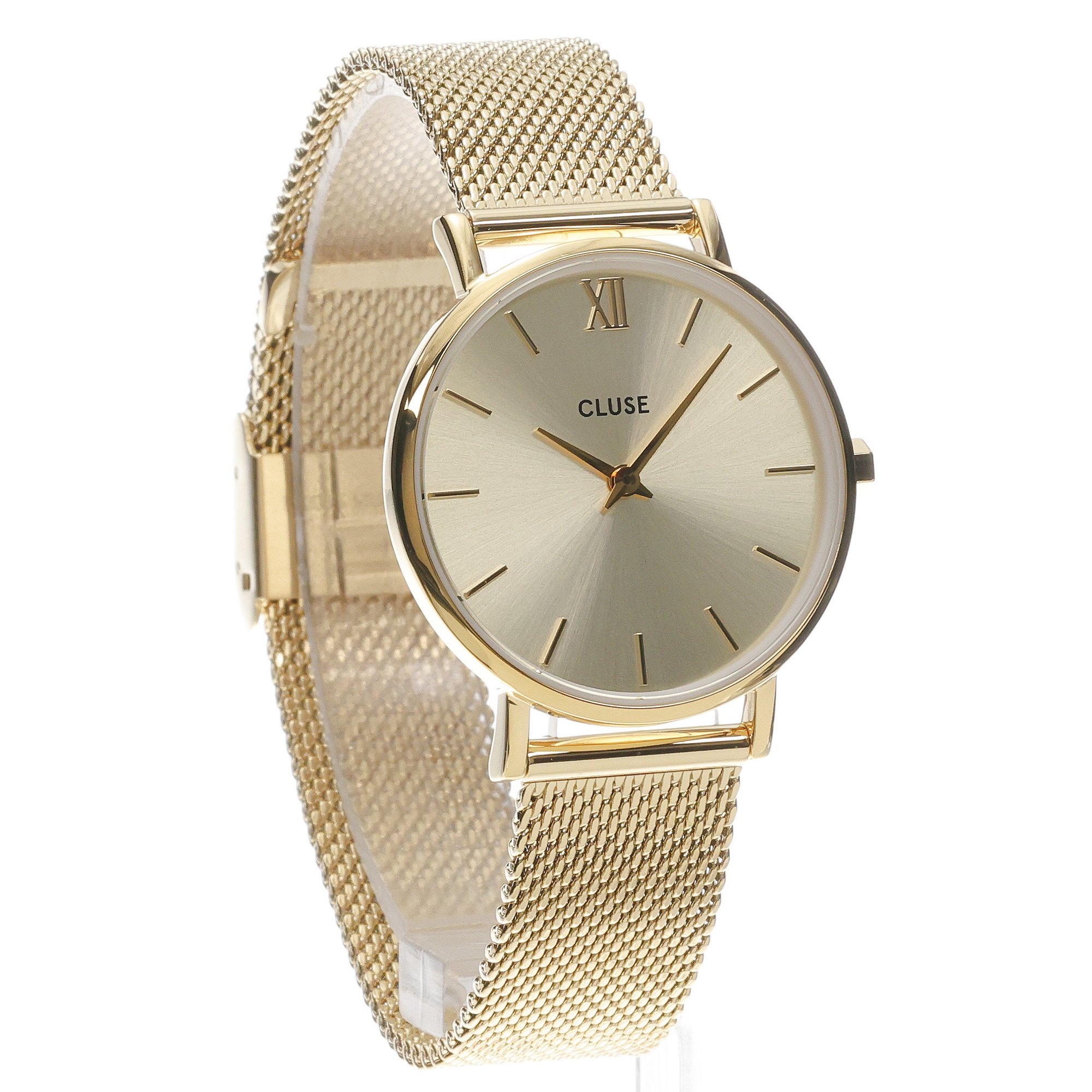 Cluse CW10208 Minuit Full Gold Colour zegarek damski klasyczny mineralne - miniatura 3