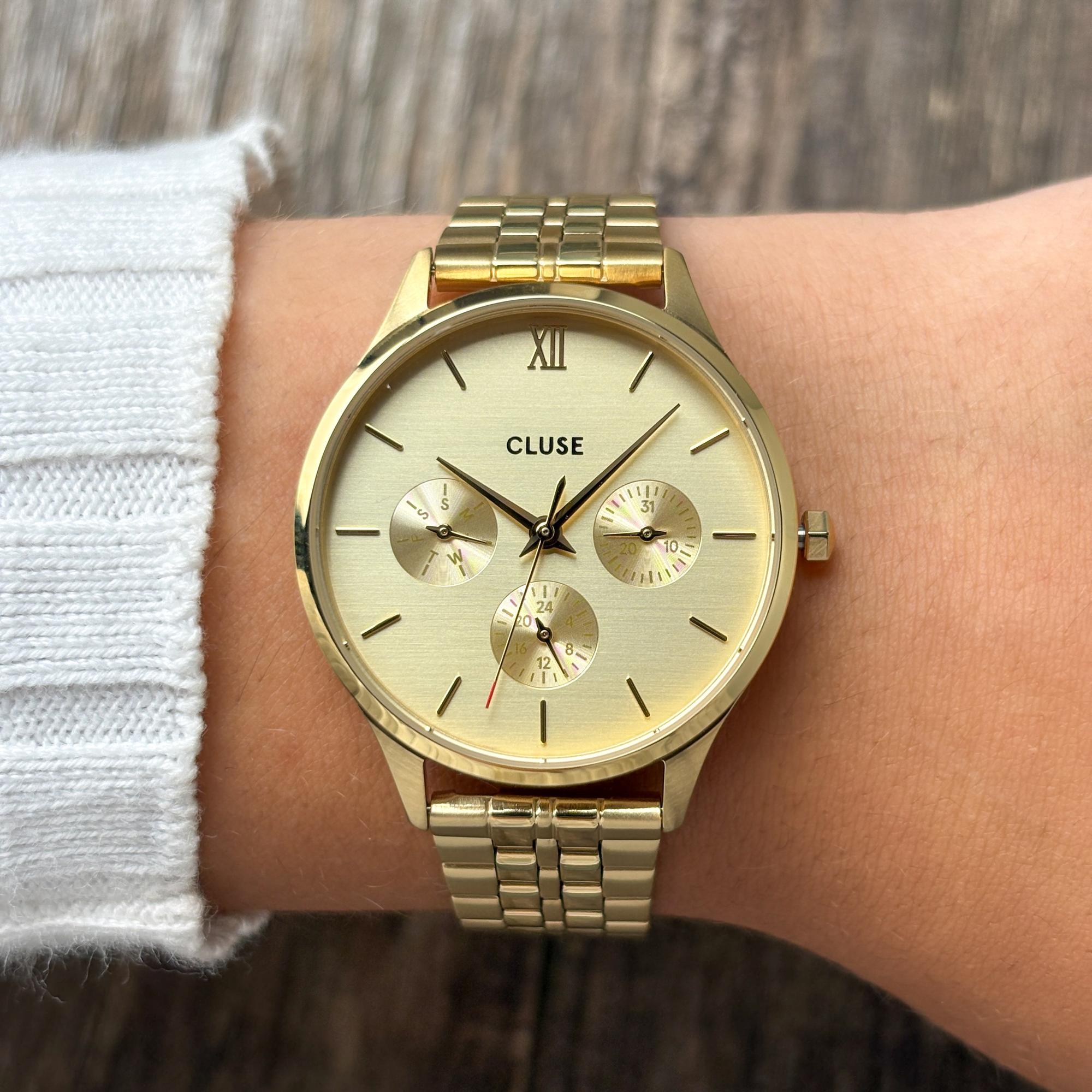 Cluse CW10701 zegarek damski Minuit złoty