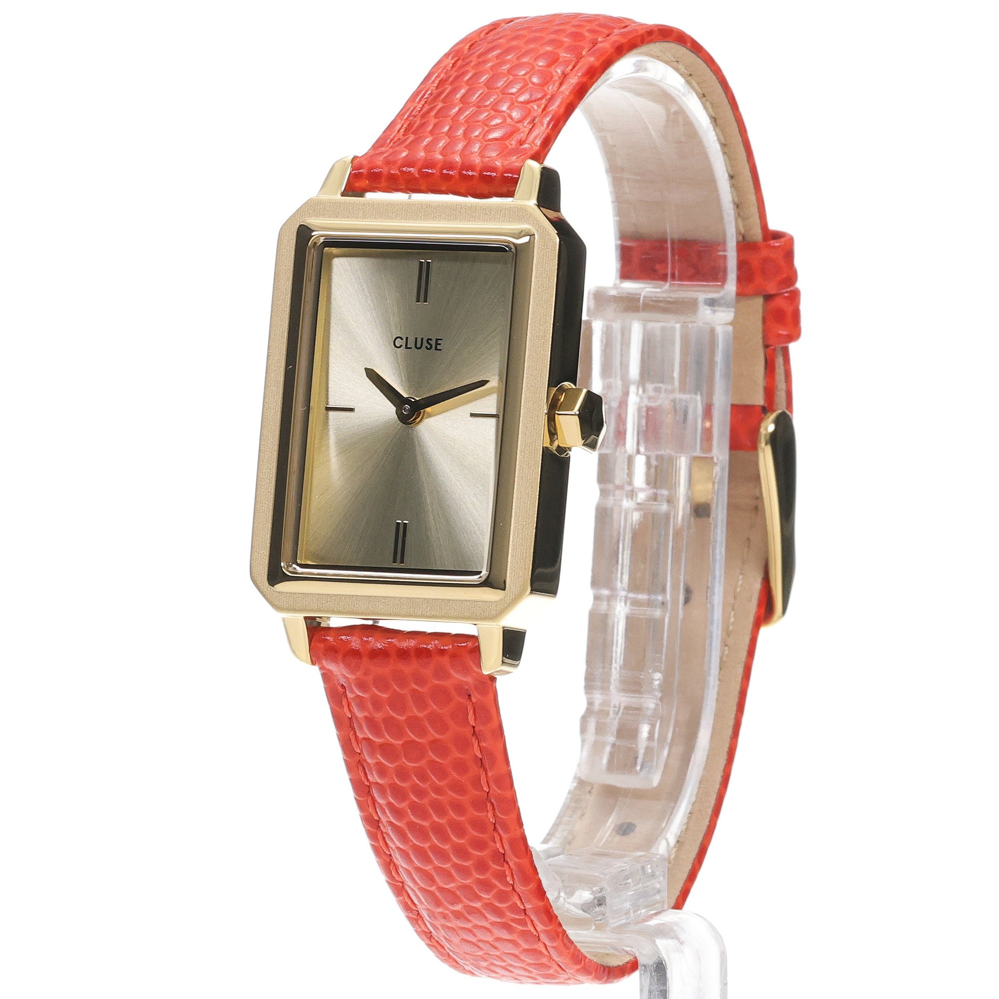 Cluse CW11505 Fluette Coral Lizard-Gold zegarek damski klasyczny mineralne - miniatura 2