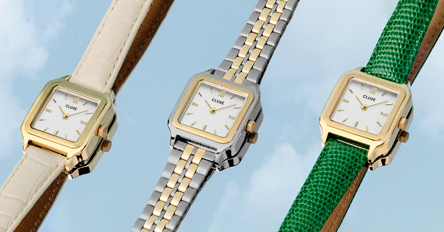 Cluse CW11804 Gracieuse Gracieuse Petite Leather White Gold zegarek damski fashion-modowy mineralne - miniatura 11