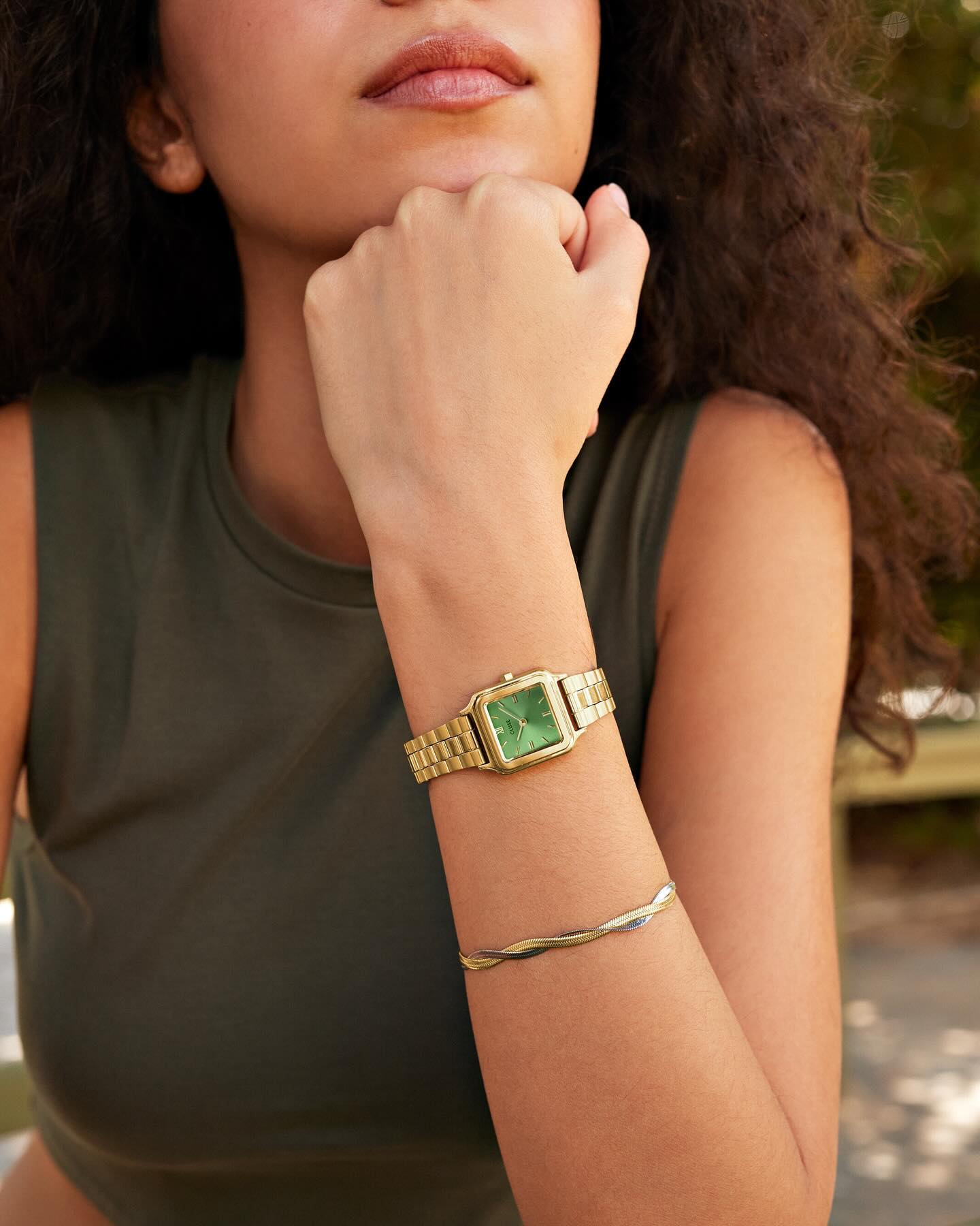 Cluse CW11809 Gracieuse Petite Light Green-Gold zegarek fashion-modowy Gracieuse - miniatura 8