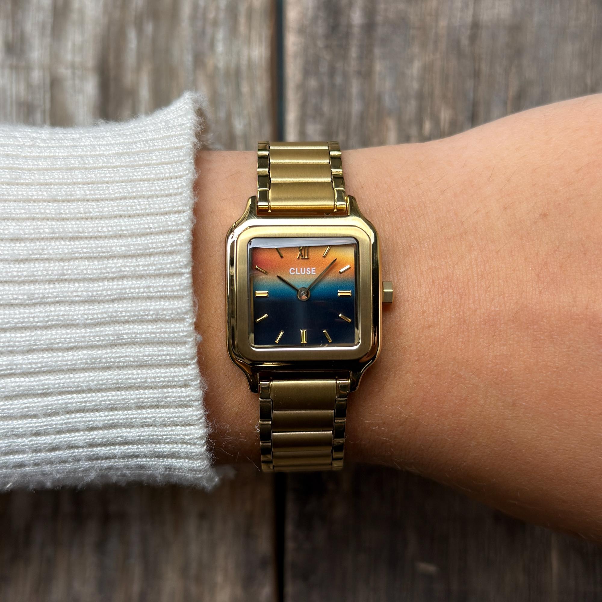 Cluse CW11824 Gracieuse Gracieuse Petite Steel Sunset Gold zegarek damski klasyczny mineralne