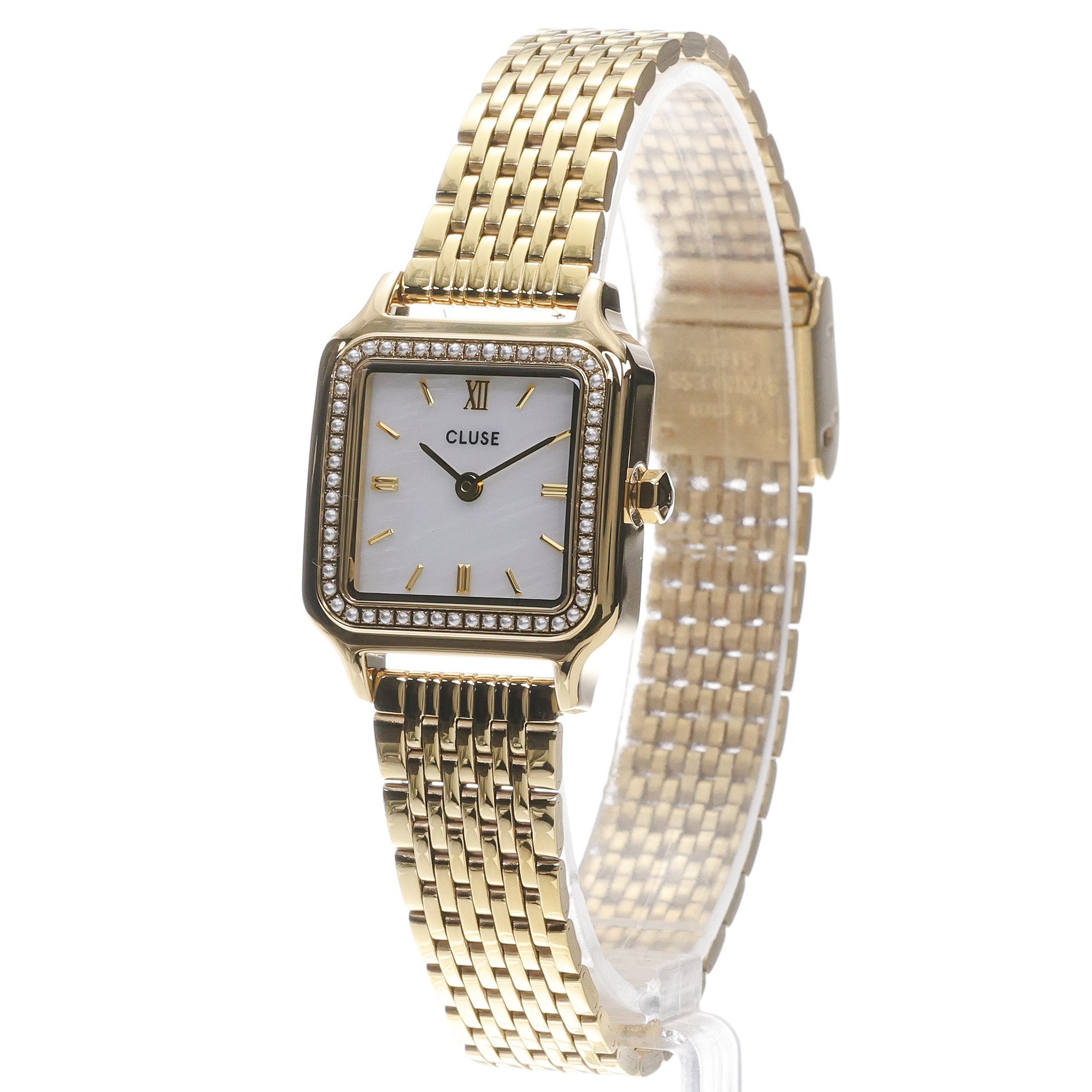 Cluse CW11826 Gracieuse Petite Steel Glass Pearls White Gold Gracieuse klasyczny zegarek złoty - miniatura 2