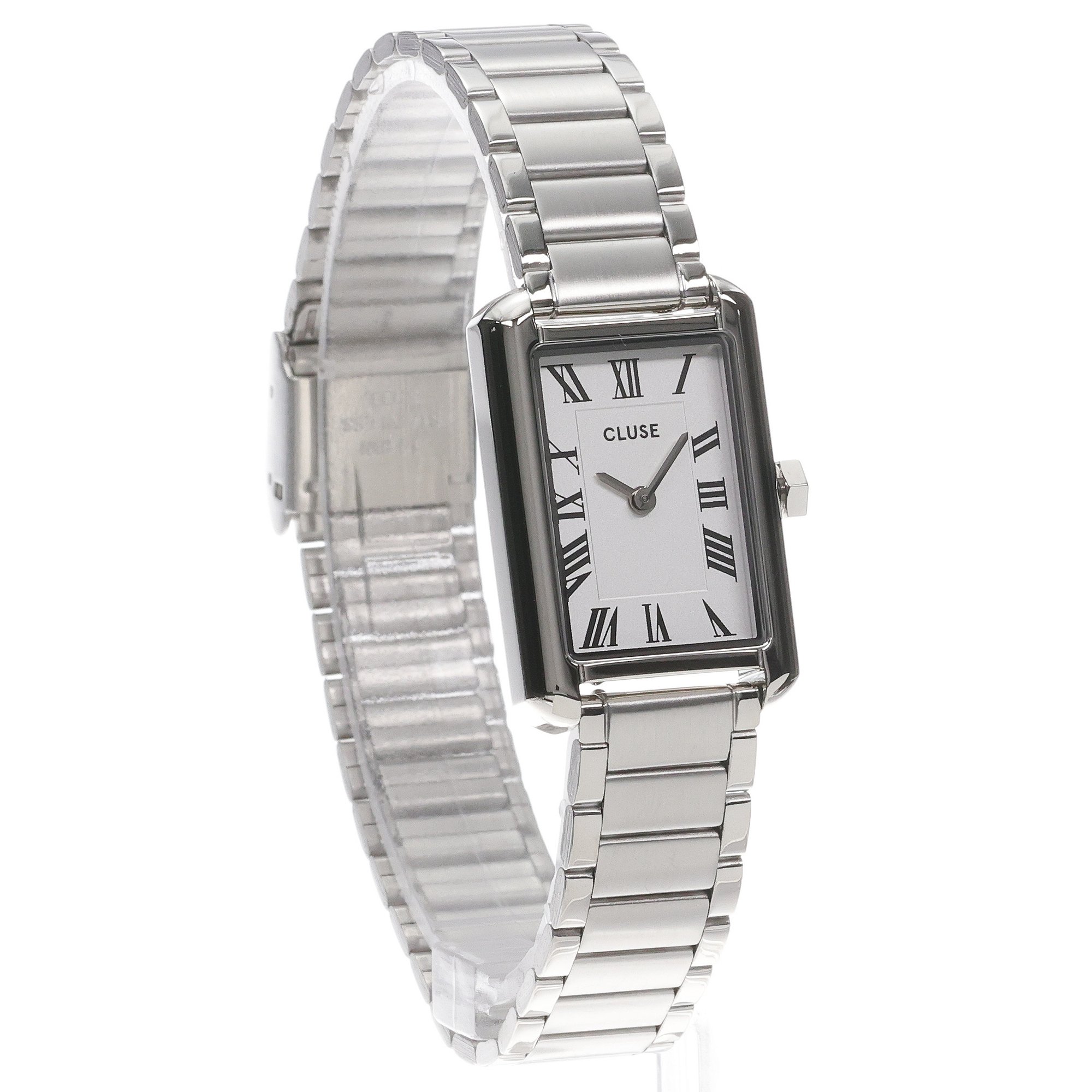 Cluse CW15002 zegarek srebrny klasyczny Cluse bransoleta