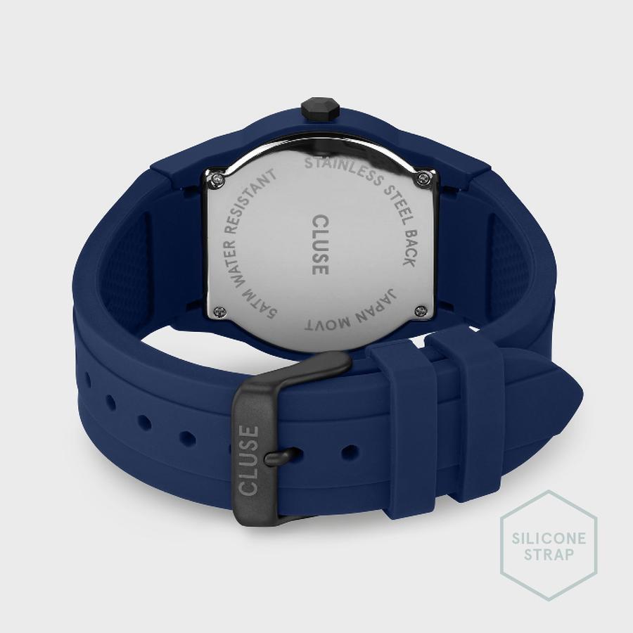 Cluse CW20604 Nylon Dark Blue, Grey Colour zegarek klasyczny Vigoureux - miniatura 3