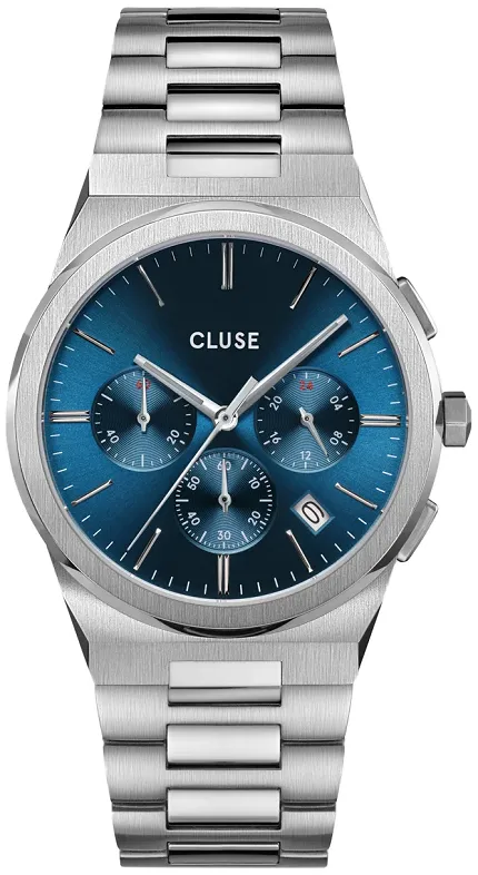 Cluse CW20801 Vigoureux Chrono Steel Blue/Silver - zdjęcie 1