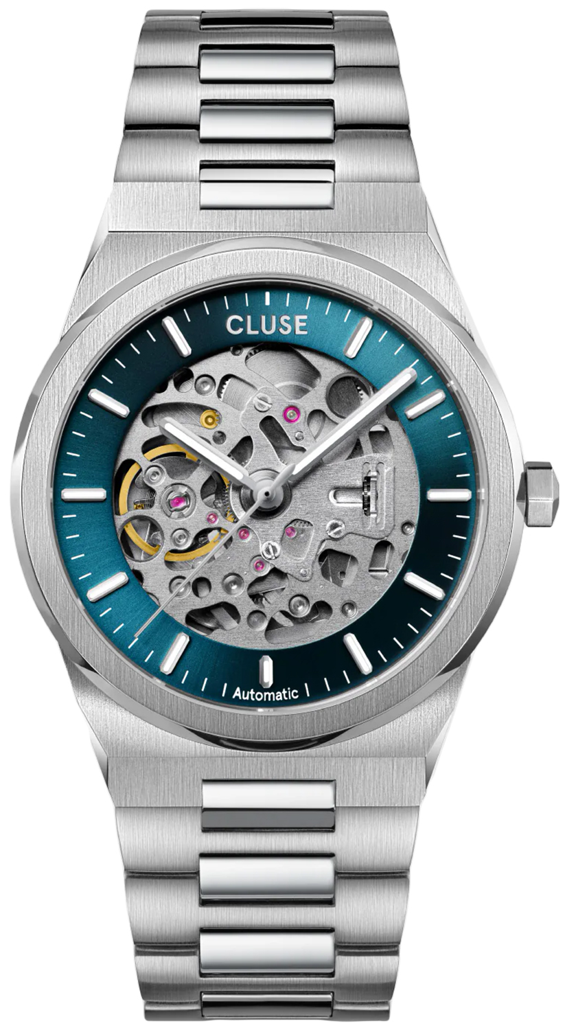 Cluse Vigoureux Steel Automatic Blue Silver CW24103