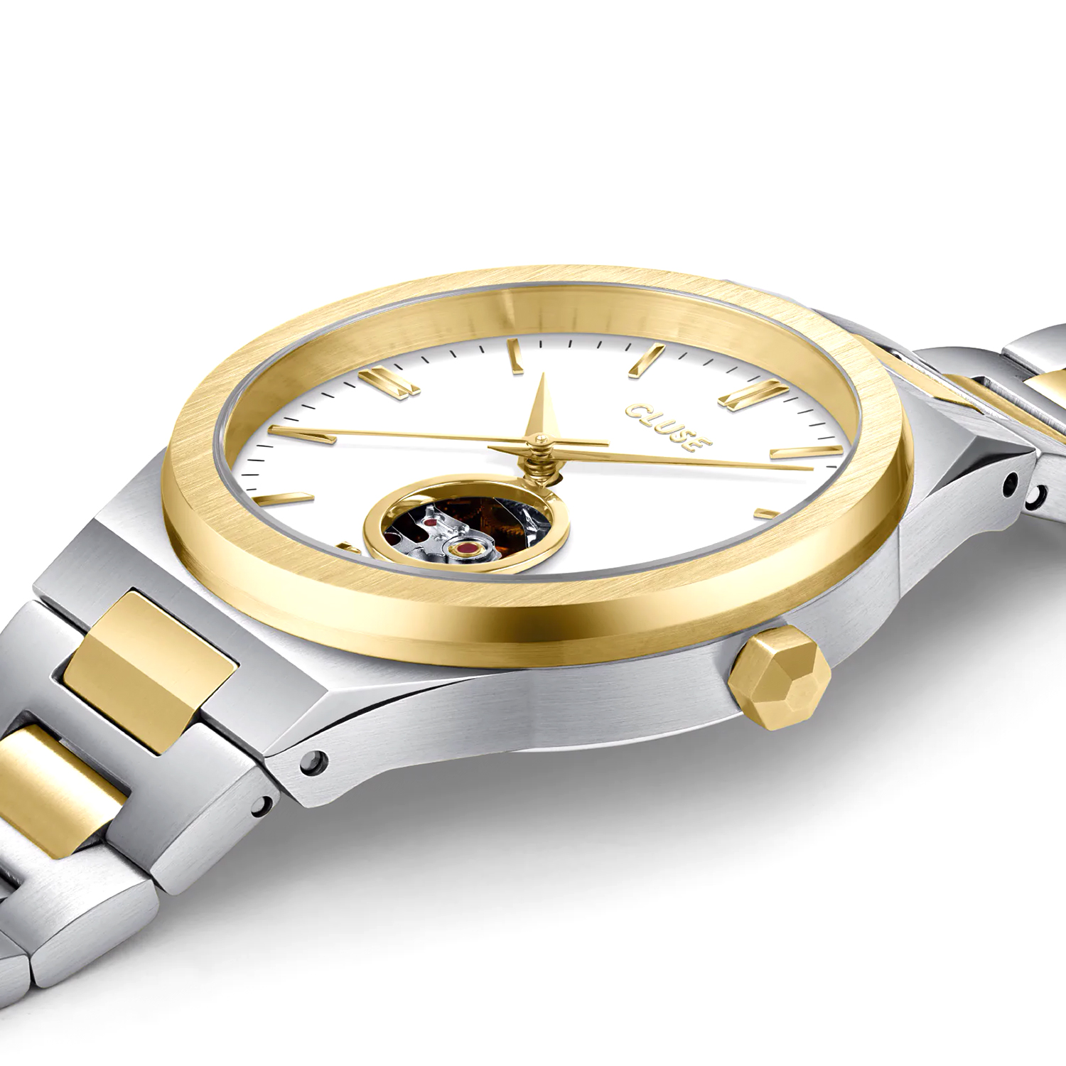 Cluse CW24105 Vigoureux Automatic White Bicolour zegarek klasyczny Vigoureux - miniatura 2