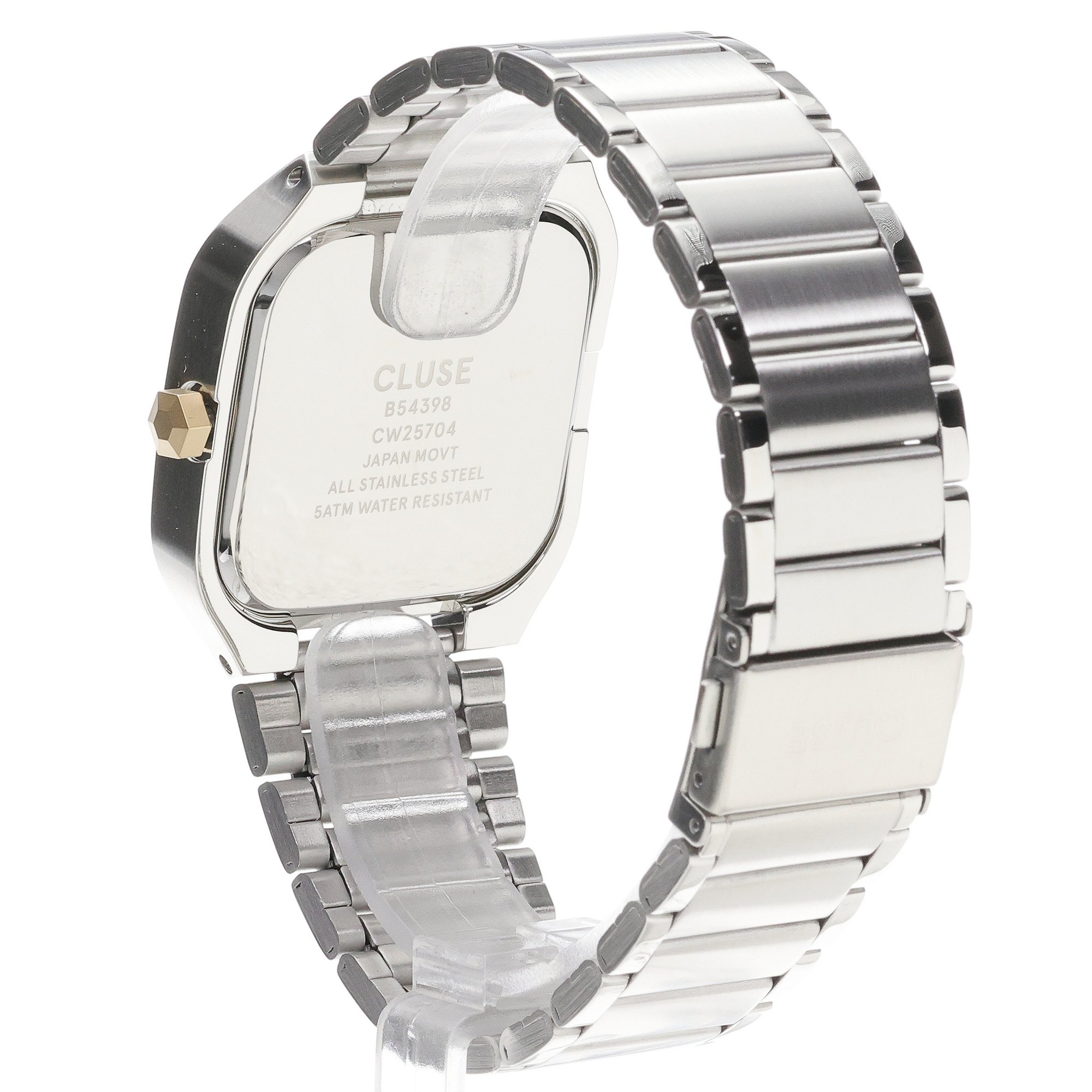 Cluse CW25704 Quadrus Steel Silver Two Tone Quadrus klasyczny zegarek srebrny - miniatura 4