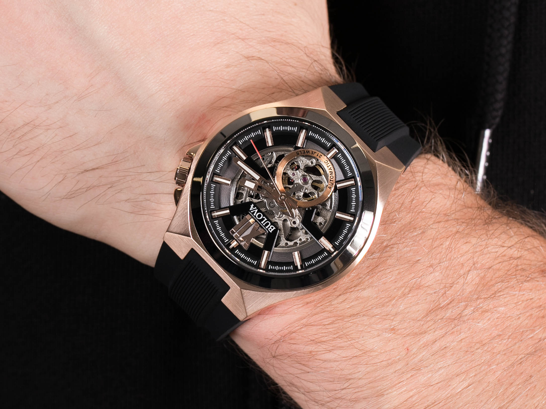 Zegarek Bulova Automatic Skeleton męski - miniatura 4