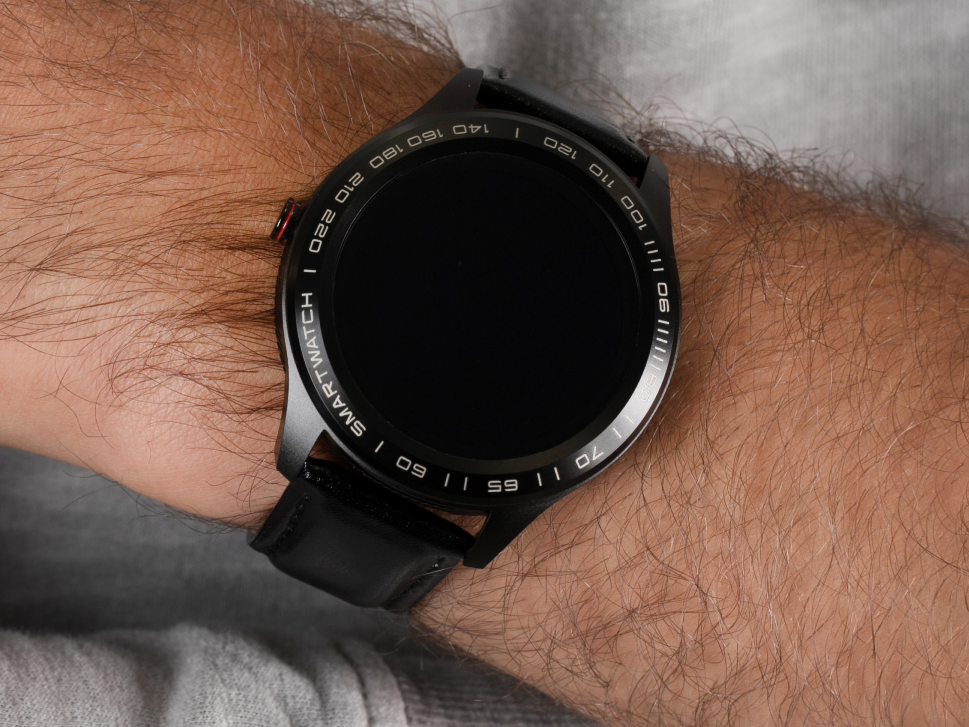 Garett 5903246286984 Smartwatch Garett Men 3S RT czarny skórzany zegarek sportowy Męskie - miniatura 4