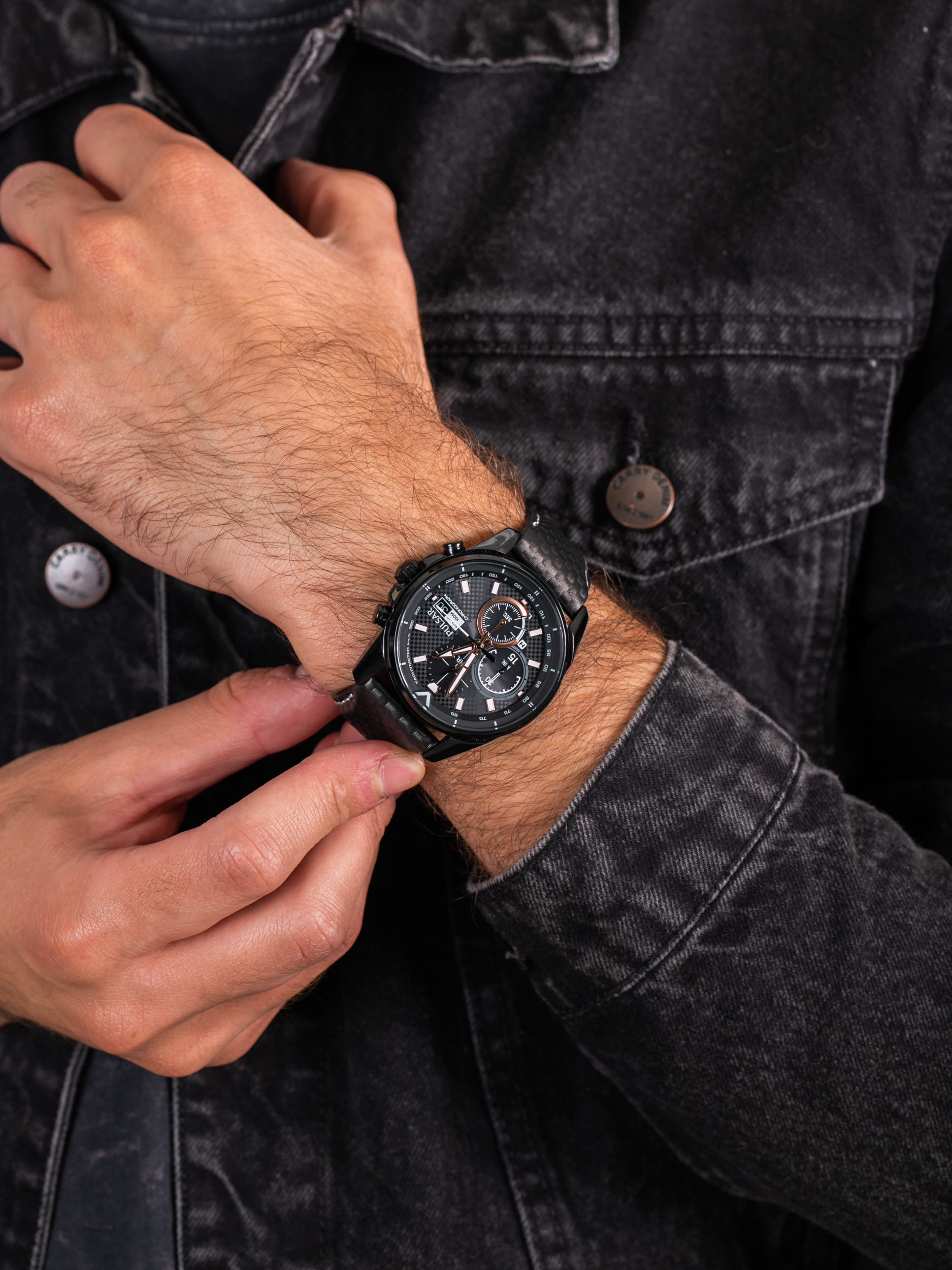 zegarek Pulsar PZ6033X1 Accelerator Solar Chronograph męski z tachometr Sport - miniatura 3