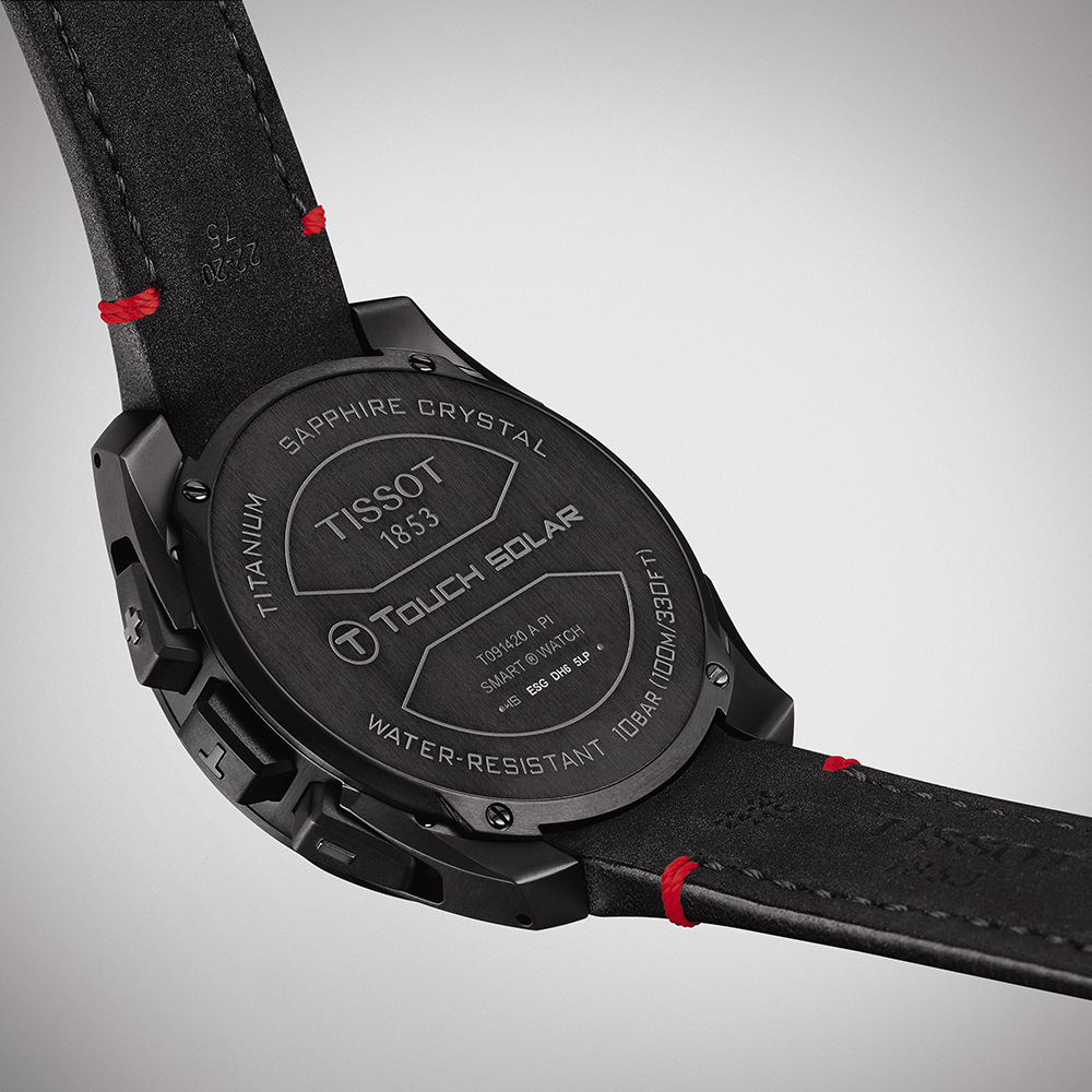 Tissot T091.420.46.051.04 zegarek czarny sportowy T-TOUCH EXPERT SOLAR pasek - miniatura 5