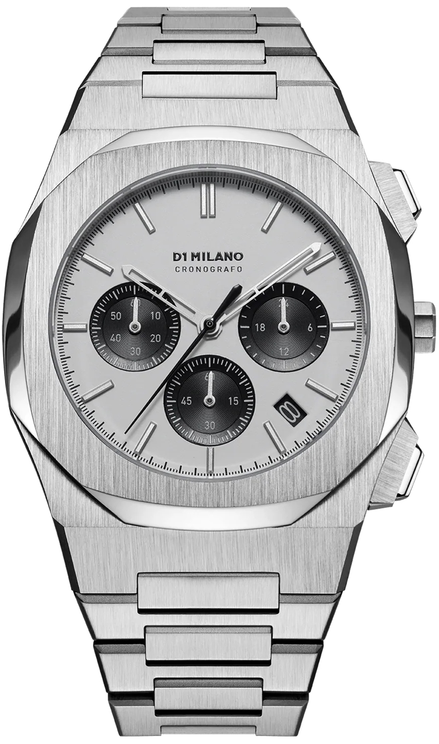 D1 Milano PANDA SILVER CHRONOGRAPH 41.5 MM D1-CHBJ05
