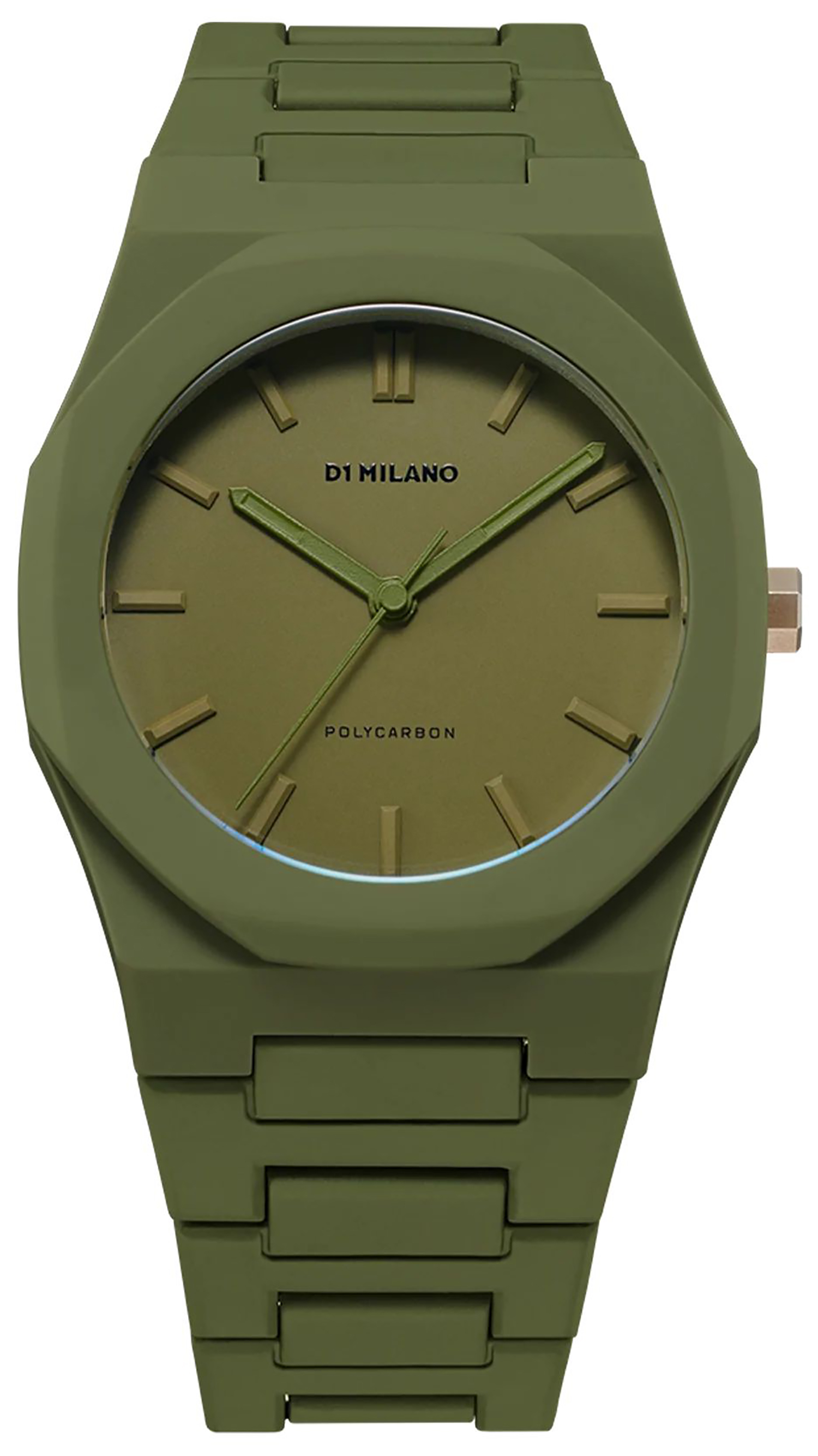 D1 Milano MILITARY GREEN POLYCARBON 40.5 MM D1-PCBJ22