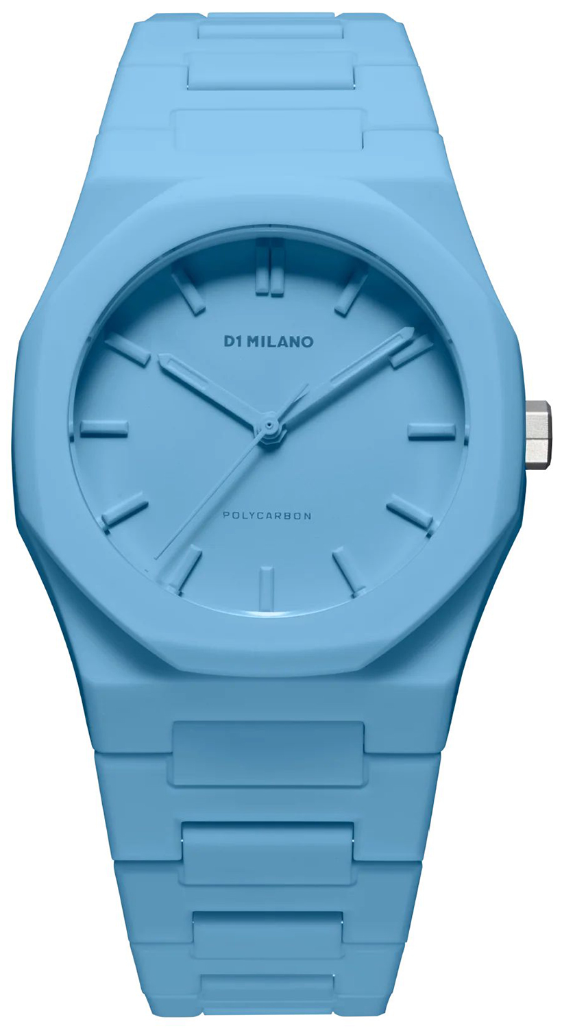 D1 Milano POWDER BLUE POLYCARBON 37 MM D1-PCBU04