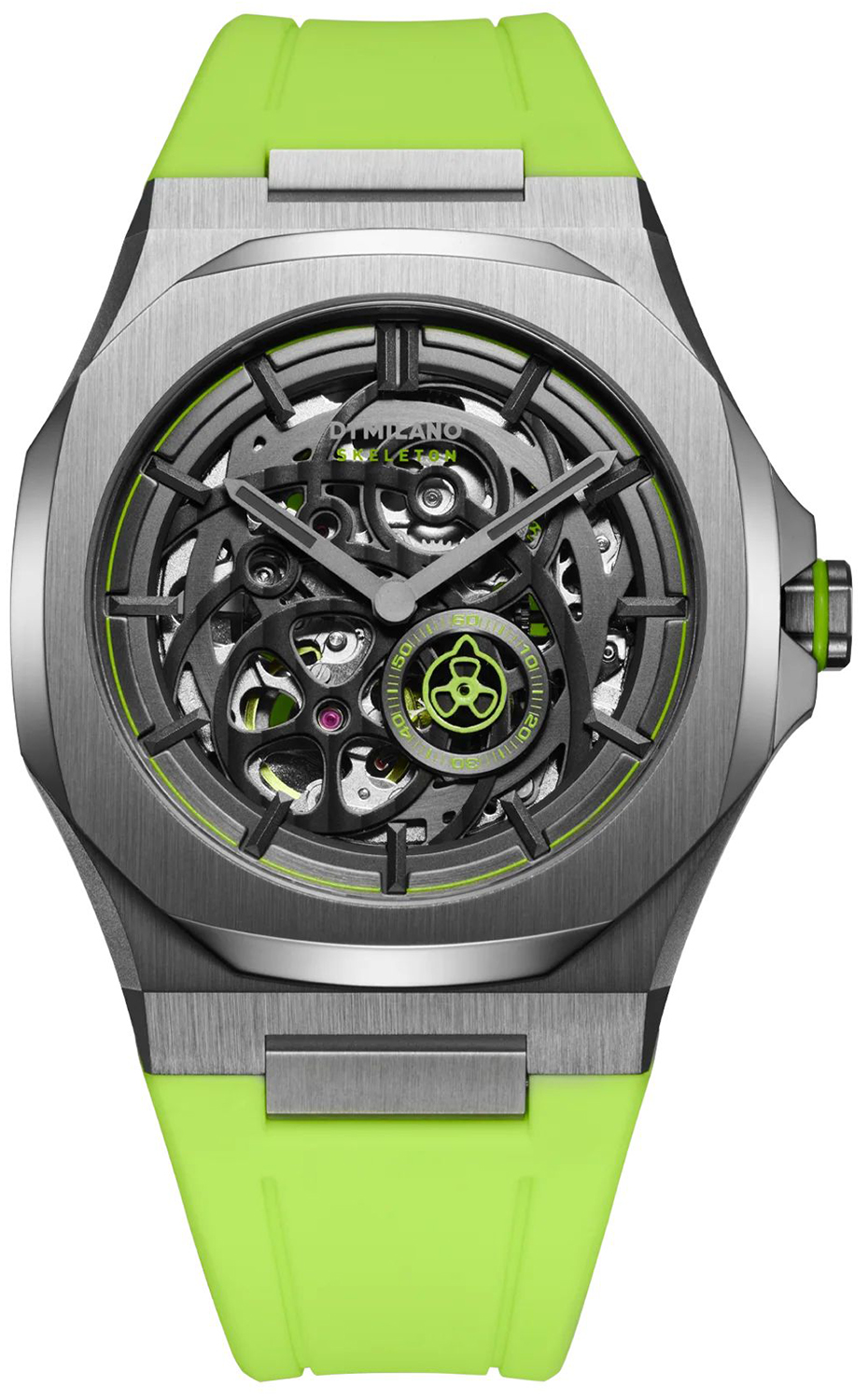 D1 Milano SLICE LIME SKELETON RUBBER 41.5 MM D1-SKRJ15