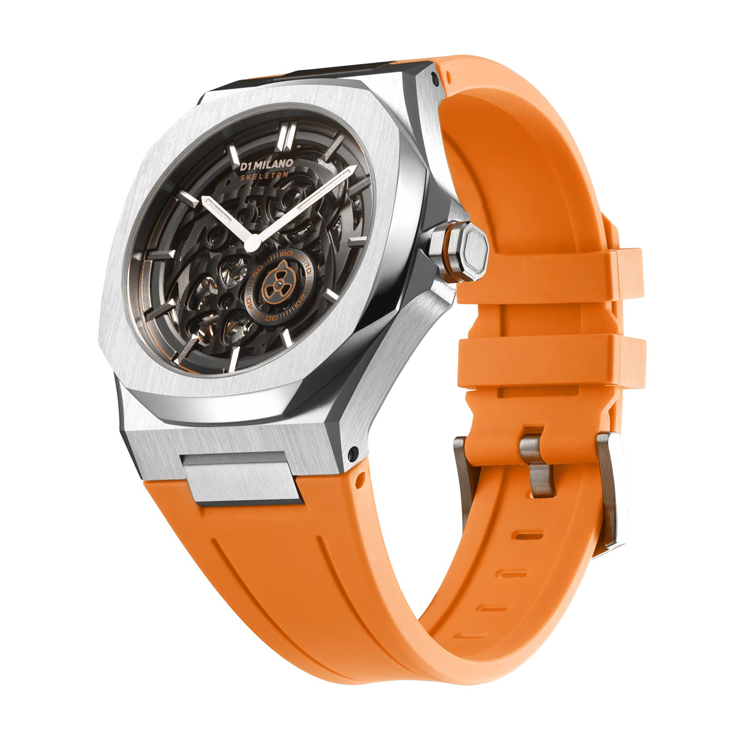 D1 Milano D1-SKRJ16 zegarek srebrny klasyczny Mechanical pasek - miniatura 2