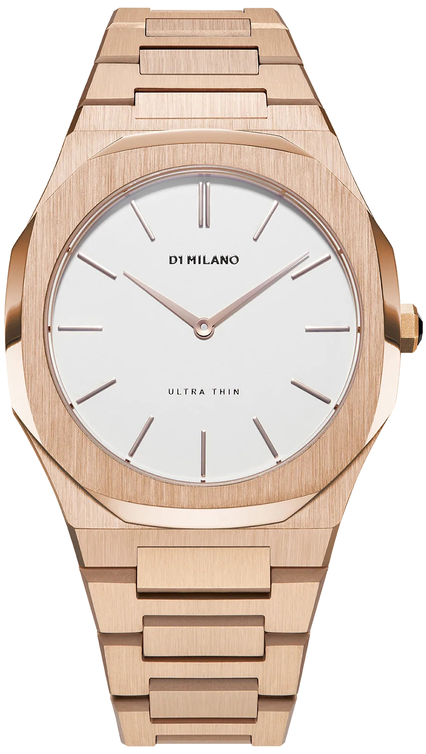 D1 Milano ROSE GOLD EGGSHELL ULTRA THIN BRACELET 38 MM D1-UTBL02